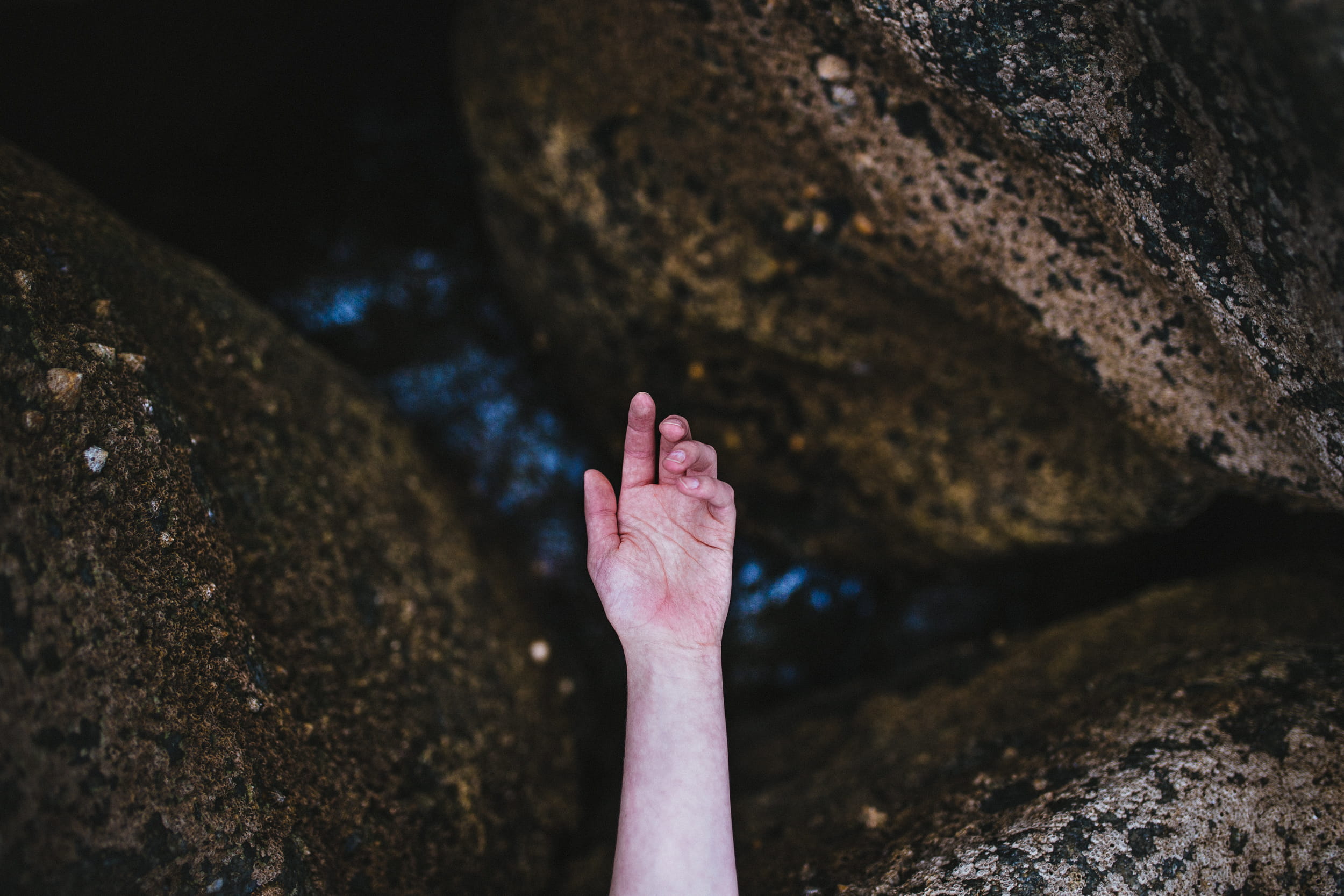 1080P, one Person, brown, lifestyles, rock formation, real people, pink color, leisure activity, three, day, personal perspective, left hand, human hand, HD Wallpaper