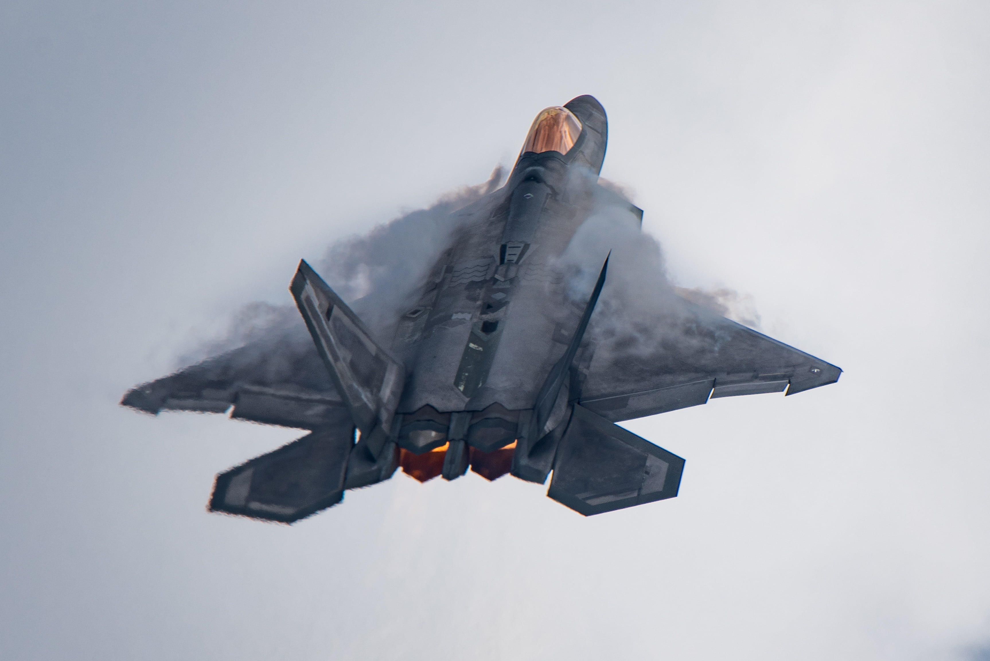 Lockheed/Boeing F-22 Raptor, UNITED STATES AIR FORCE, unobtrusive, 2K, multi-purpose fighter of the fifth generation, HD Wallpaper