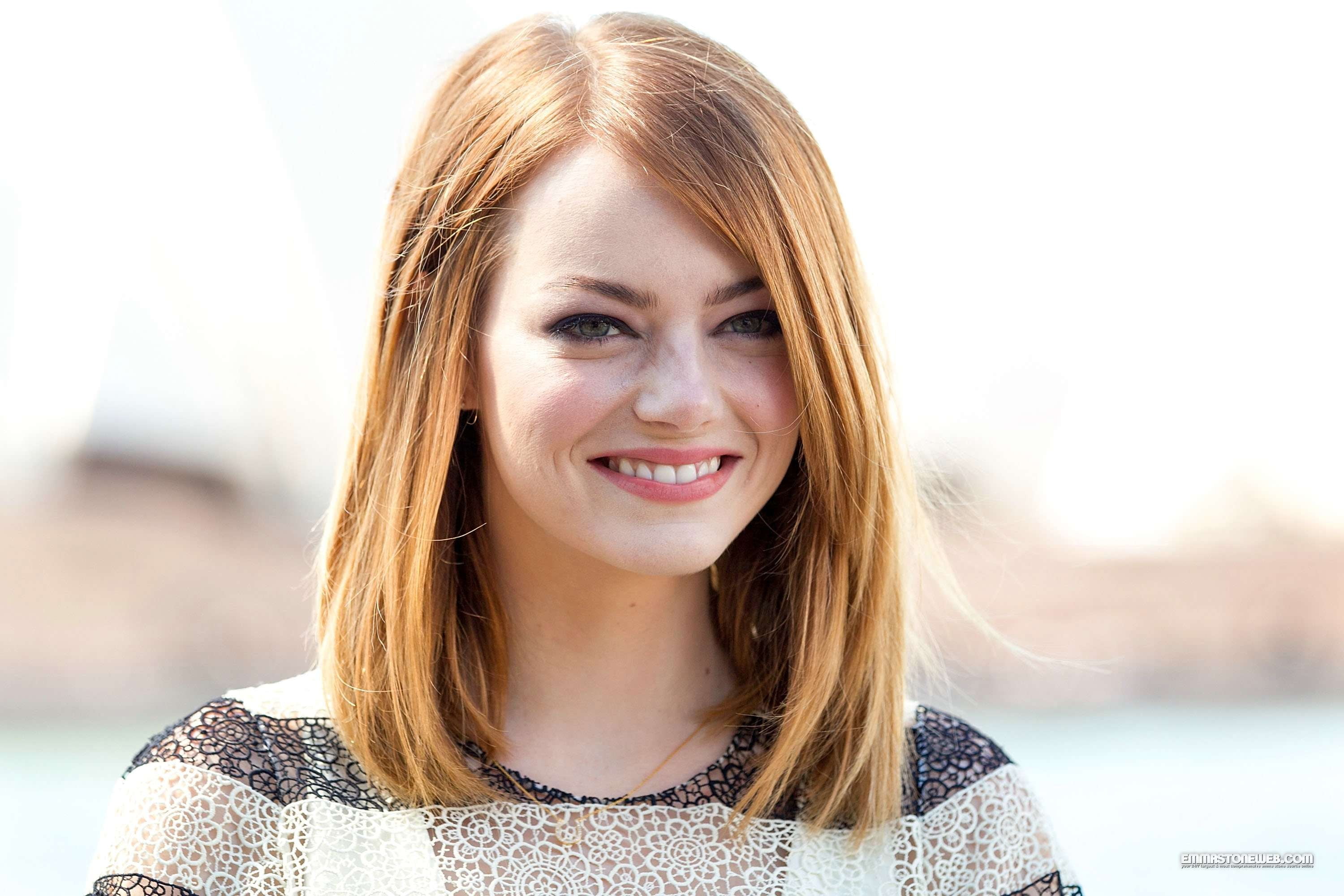 blond hair, portrait, young adult, Emma Stone, looking at camera, adult, body part, teenager, casual clothing, women, beauty, headshot, hair, smiling, human face, HD Wallpaper