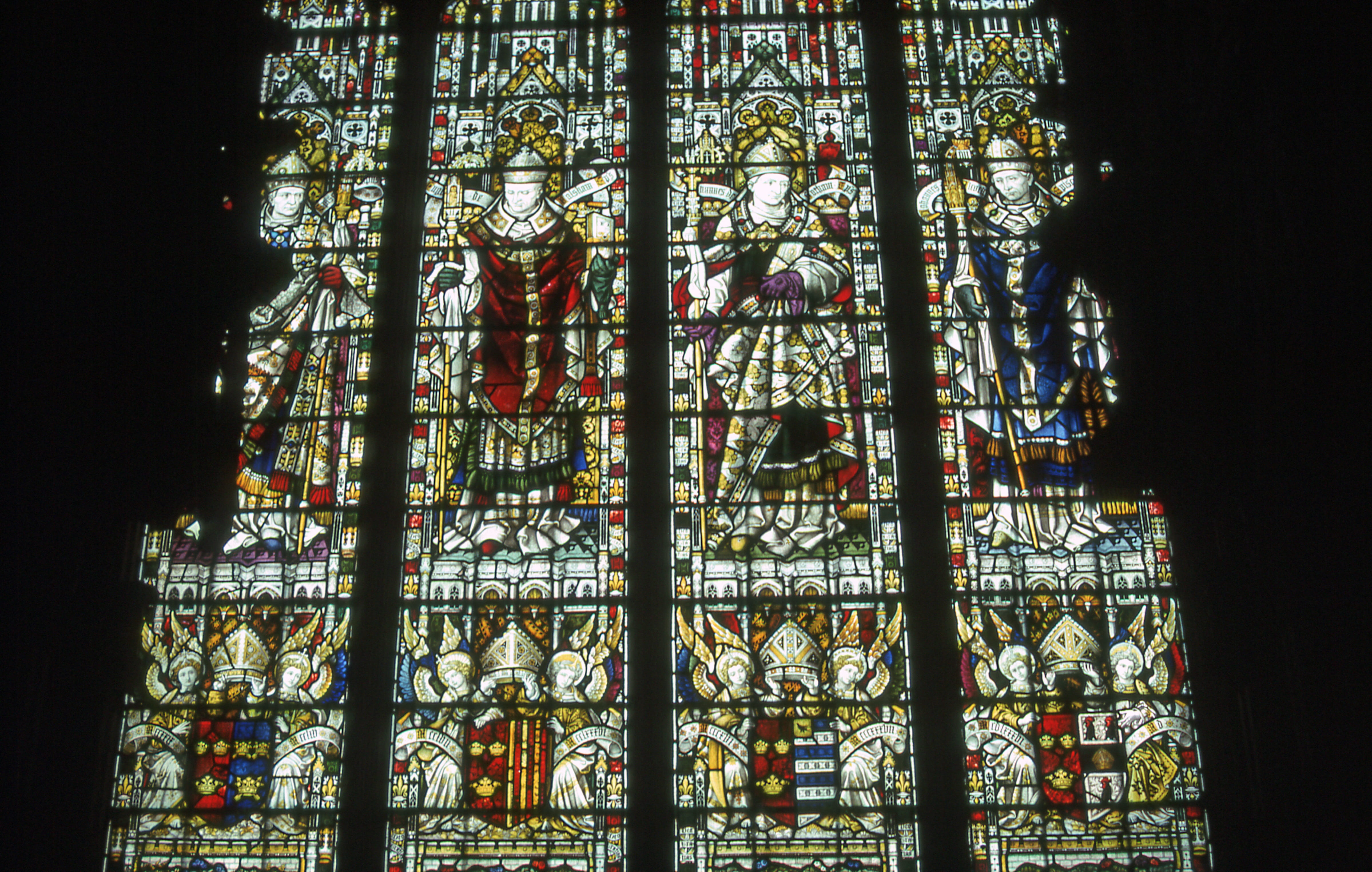 outdoors, window, glass, religion, building, low angle view, glass - material, 4K, art and craft, ely, stained glass, building exterior, belief, place of worship, HD Wallpaper