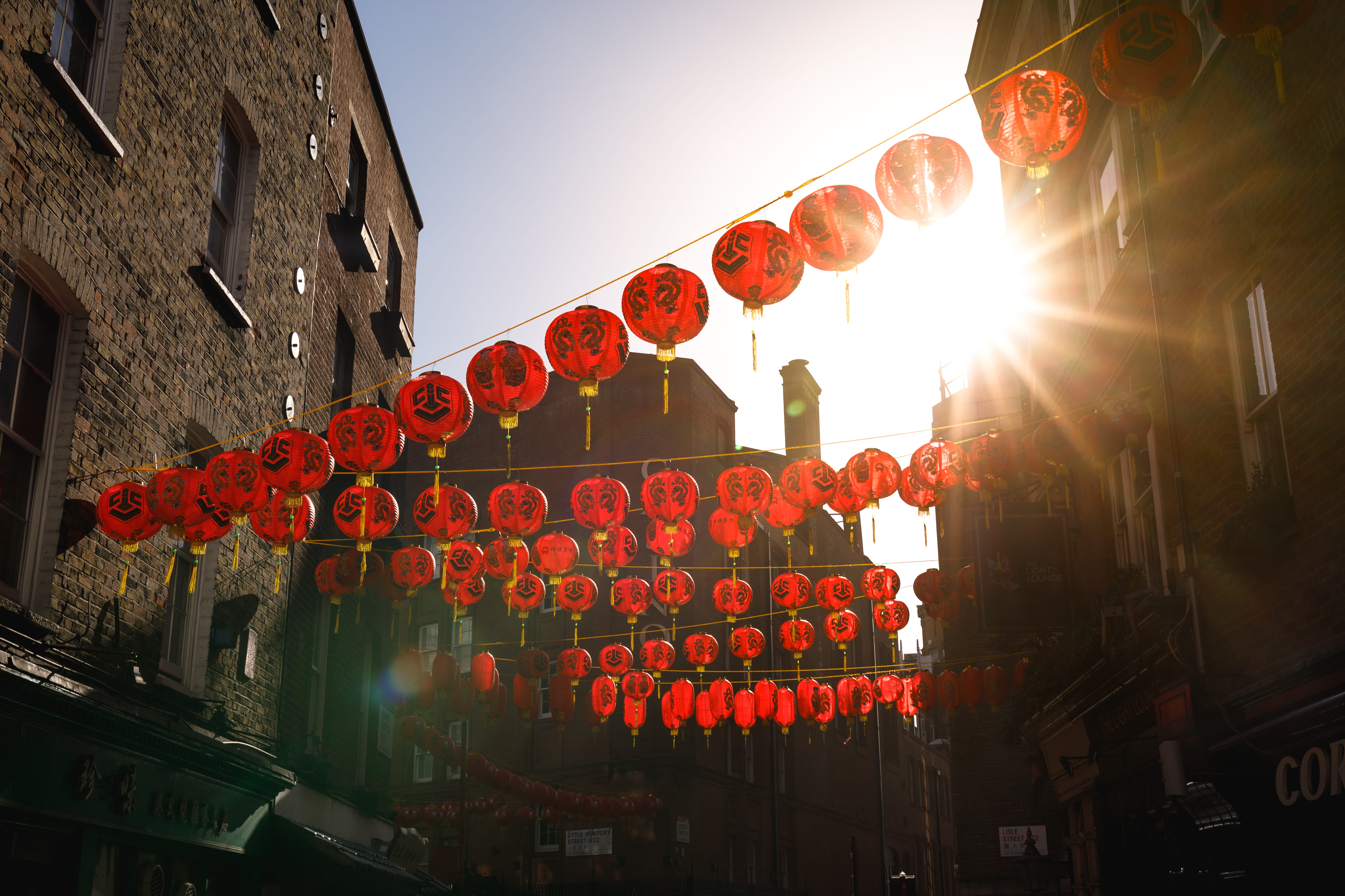 no people, lantern, city photography, london, chinese new year, london chinese new year, photography, outdoors, low angle view, 5K, city, celebration, HD Wallpaper