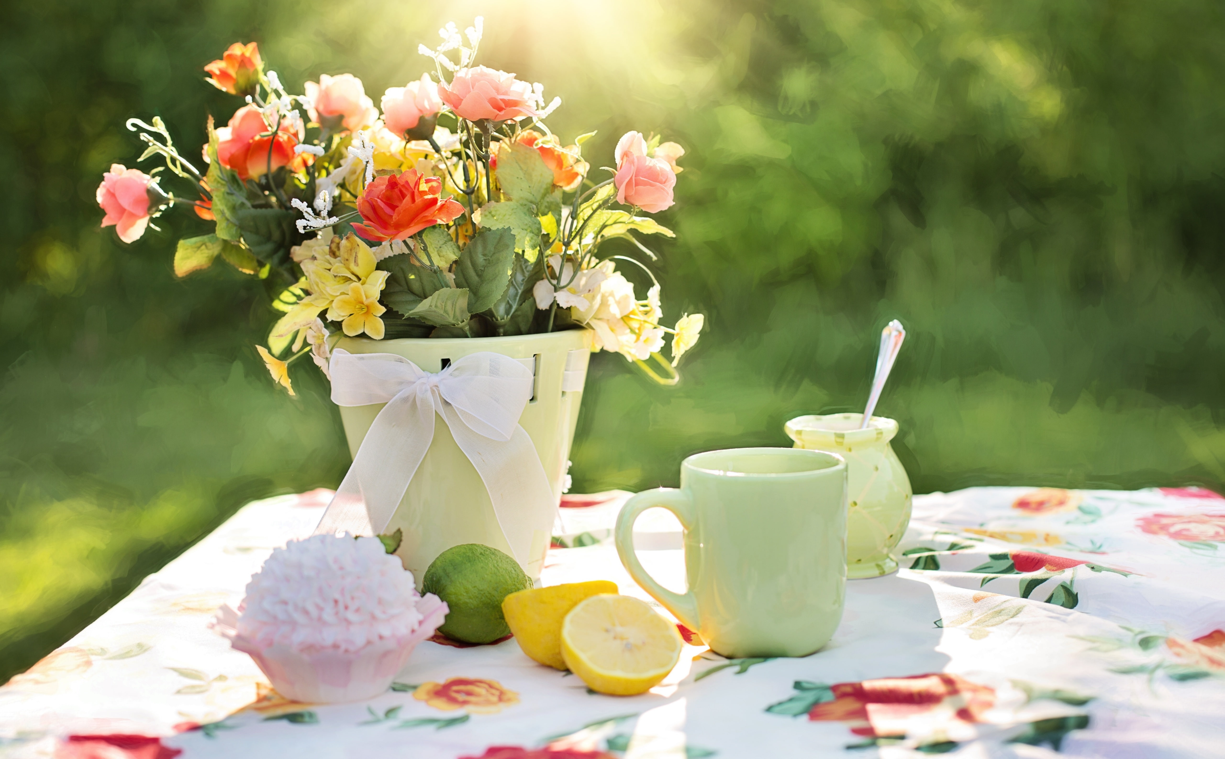 springtime, freshness, flowering plant, nature, food, day, household equipment, vase, flowersinpot, refreshment, drink, flower arrangement, afternoon, pink, HD Wallpaper