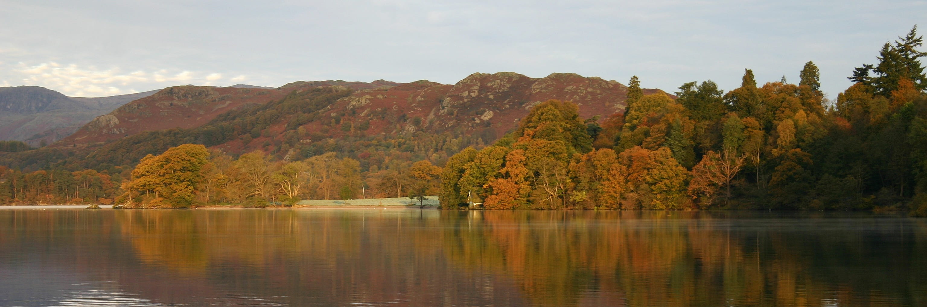 scenery, foliage, water, beauty in nature, change, autumn collection, travel, autumn, tranquility, england, britain, land, sky, day, scenic, fall, british, HD Wallpaper