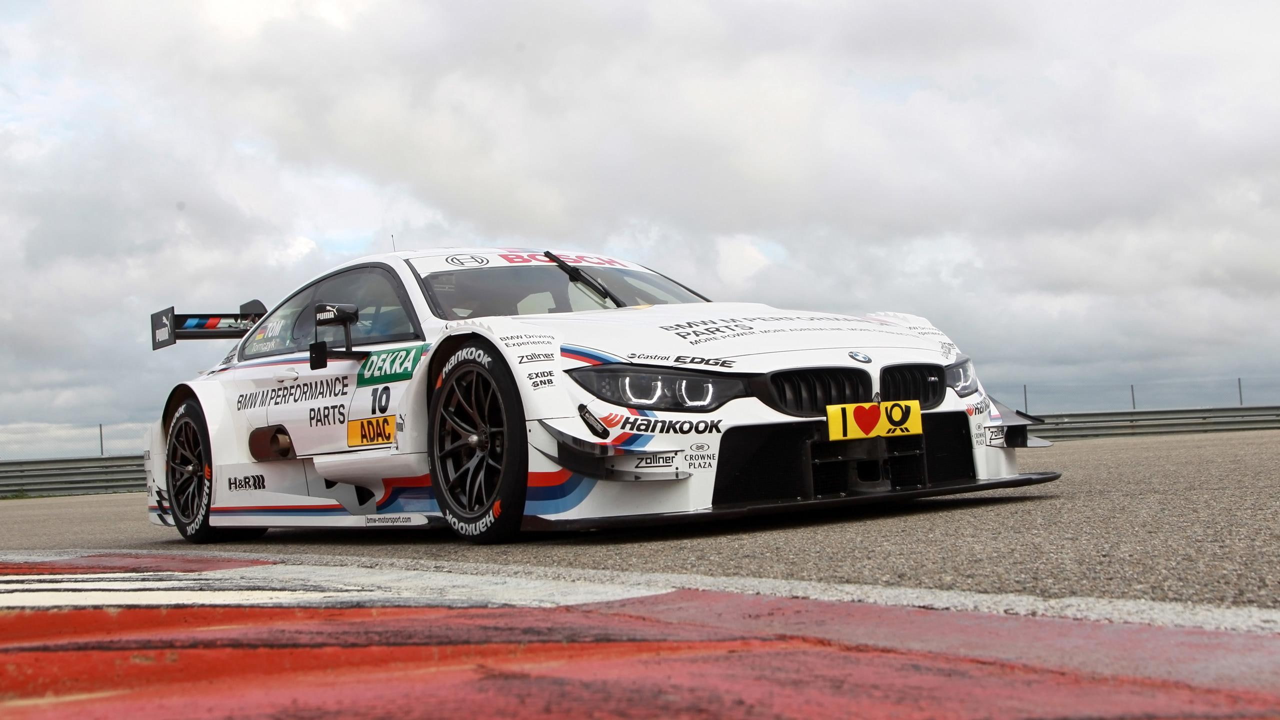 car, red, 2014, cars, bmw, racing, white, m, dtm, 2K, HD Wallpaper