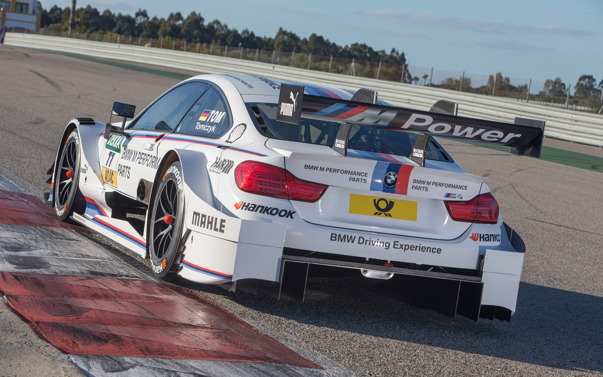 dtm, car, competition, sports track, sports race, mode of transportation, day, bmw, 1080P, western script, track and field, road, sign, text, racing, number, HD Wallpaper