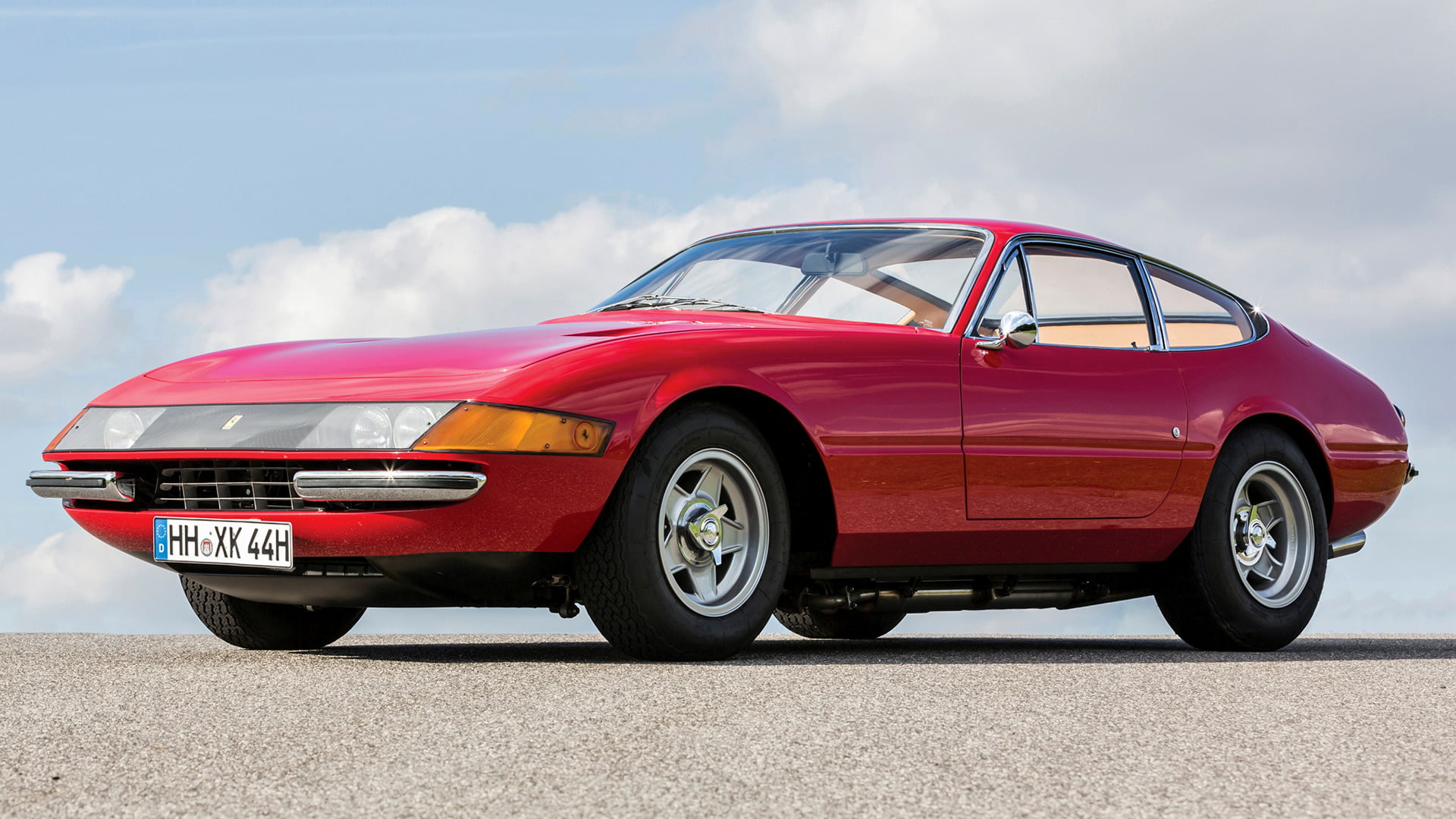 Old Car, 1080P, Red Car, Ferrari, Grand Tourer, Ferrari 365 GTB/4 Daytona, Coupé, Sport Car, Car, HD Wallpaper