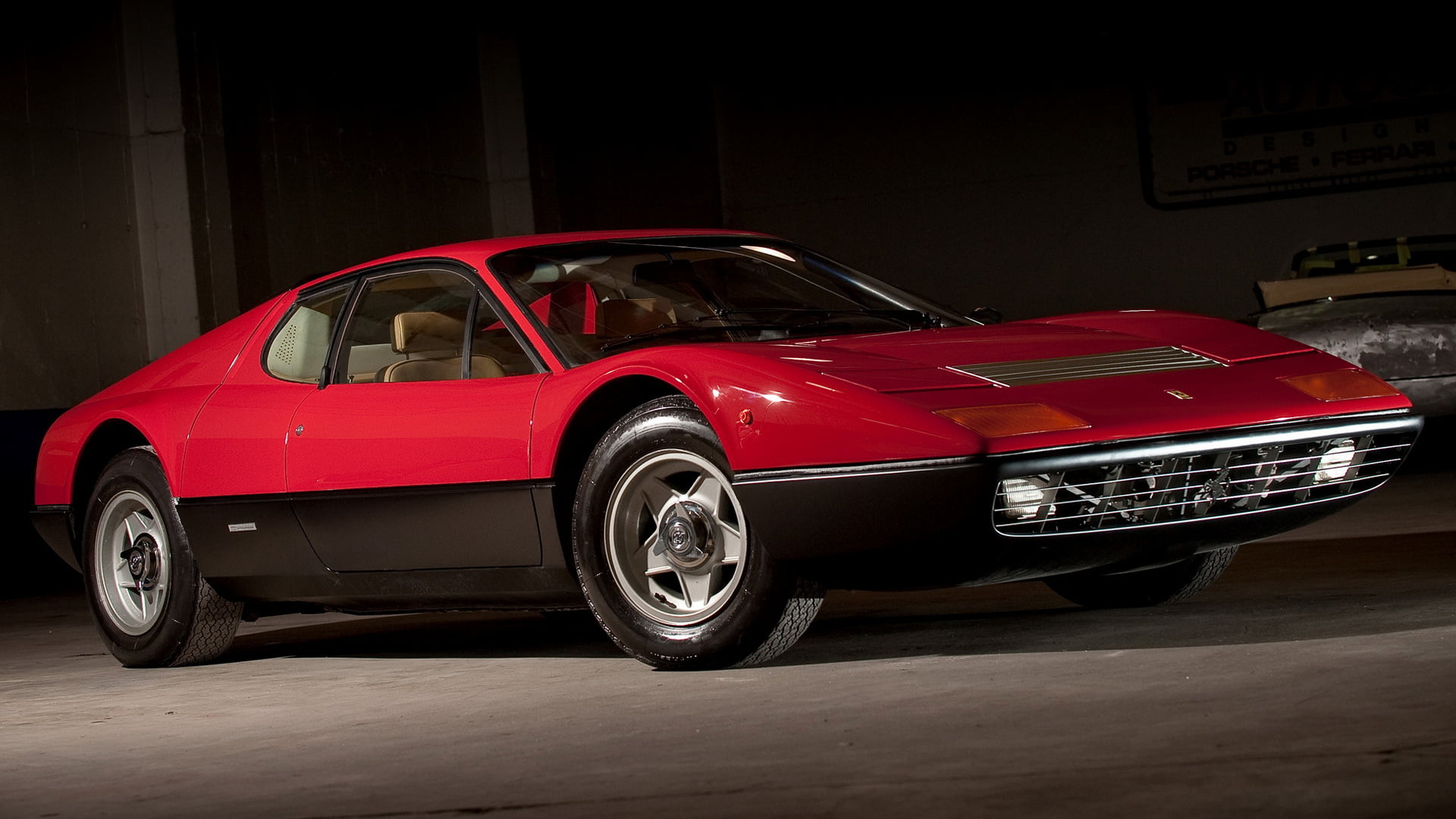 Grand Tourer, 1080P, Coupé, Ferrari, Ferrari 365 GT4 Berlinetta Boxer, Red Car, Cae, Old Car, Sport Car, HD Wallpaper