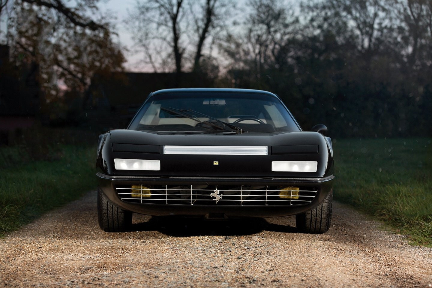 365, black, 1973, gt4, 720P, coupe, berlinetta, boxer, cars, ferrari, HD Wallpaper