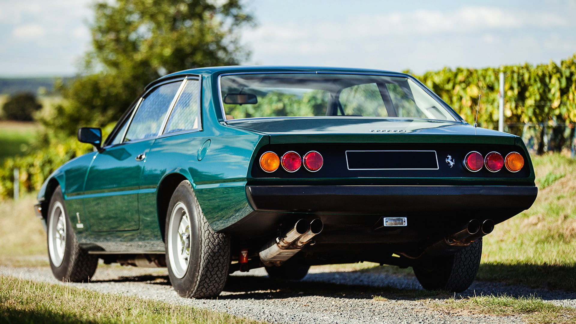 Old Car, Car, Sport Car, 1080P, Ferrari, Ferrari 365 GT4 2+2, Green Car, Grand Tourer, HD Wallpaper