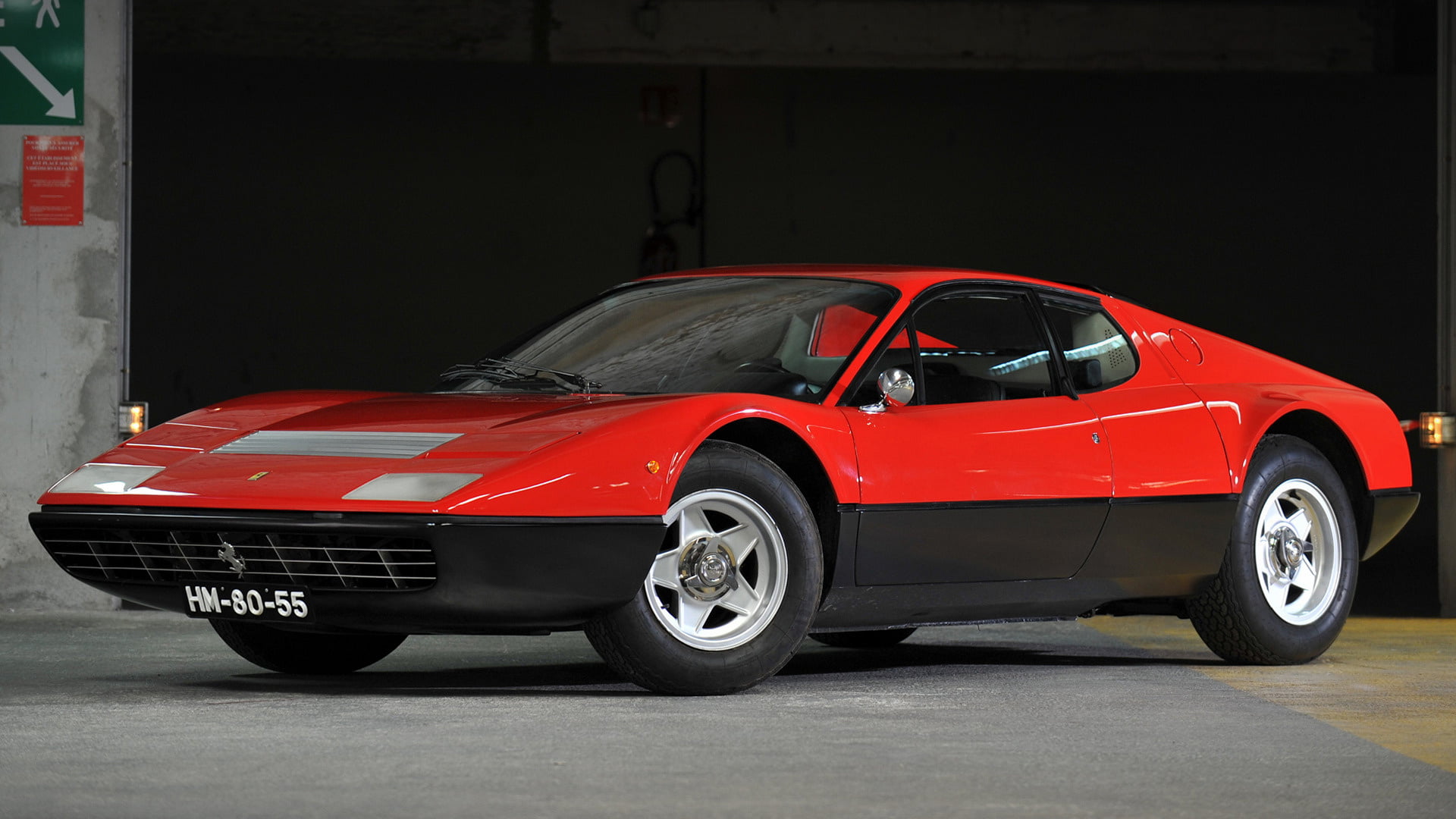 Red Car, Coupé, Ferrari, Ferrari 365 GT4 Berlinetta Boxer, 1080P, Car, Old Car, Sport Car, Grand Tourer, HD Wallpaper