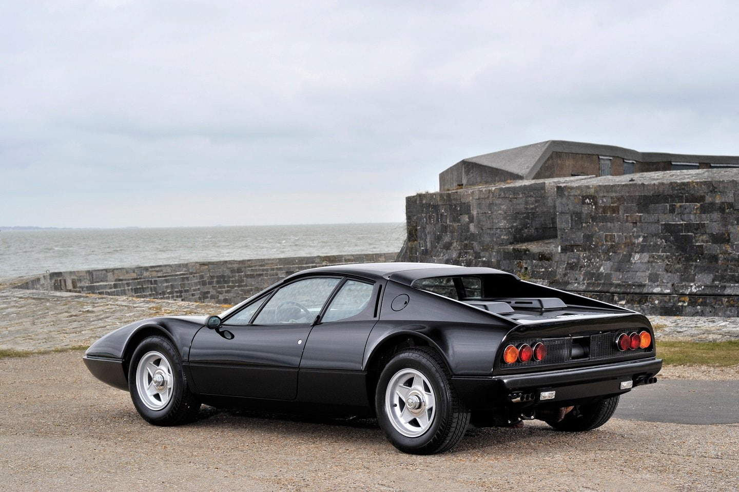 black, boxer, cars, 365, ferrari, 1973, 720P, gt4, berlinetta, HD Wallpaper
