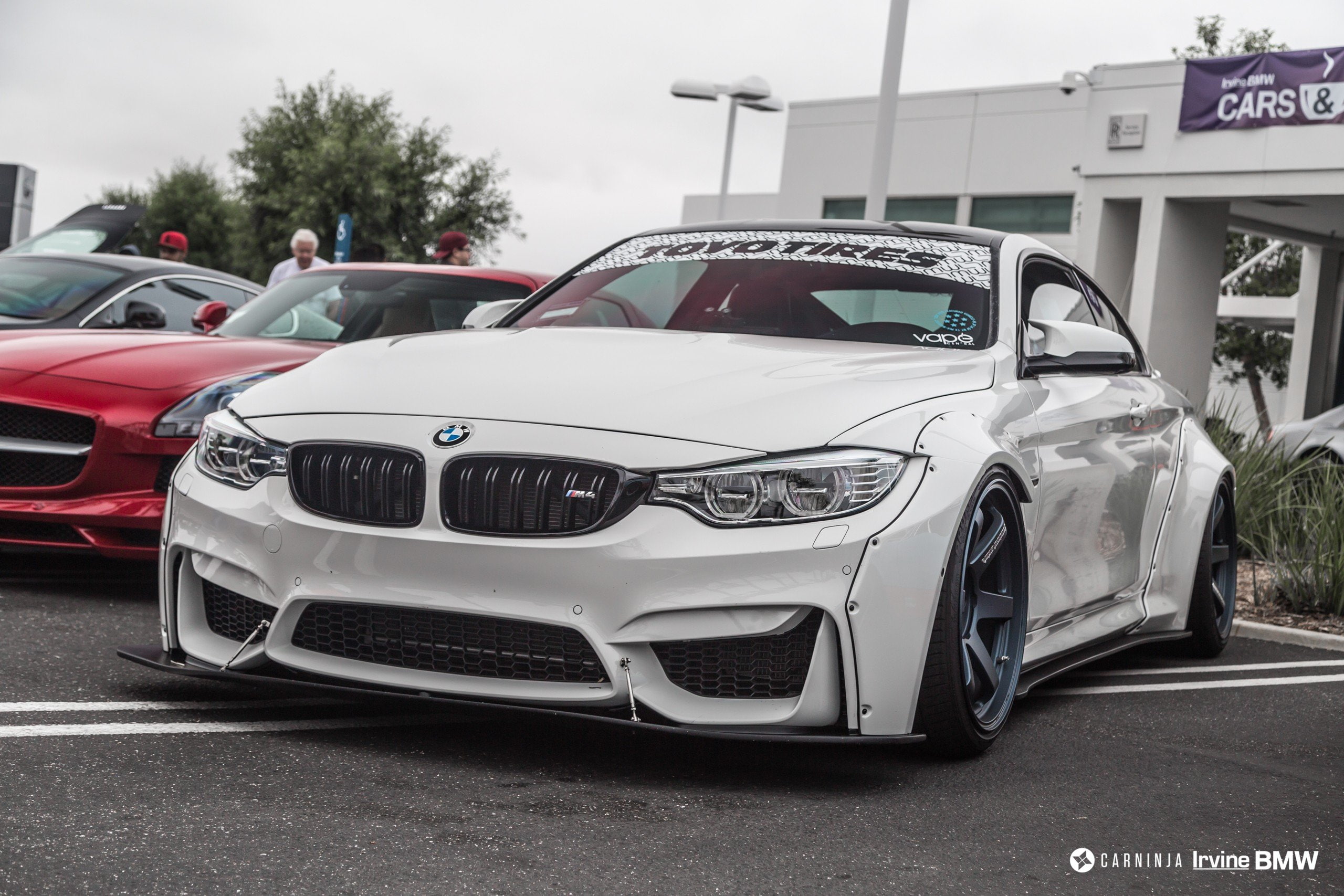bmw m4 coupe bmw m4 cabrio bmw m4 lb performance lb works car low vossen street carninja, 2K, HD Wallpaper