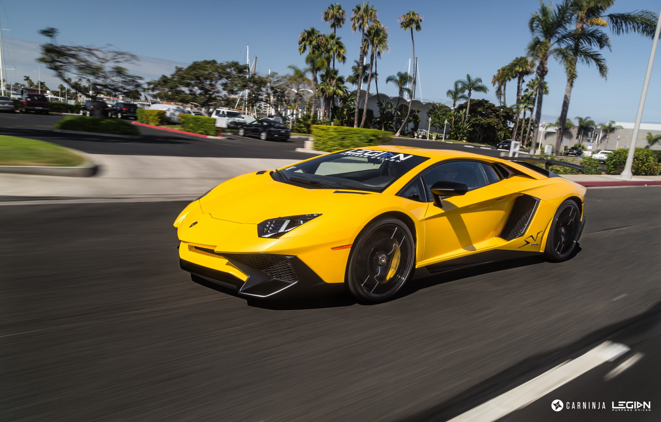 motion, day, city, no people, low, speed, land vehicle, Lamborghini Aventador, transportation, travel, mode of transportation, 2K, Lamborghini Huracán LP610-4, HD Wallpaper