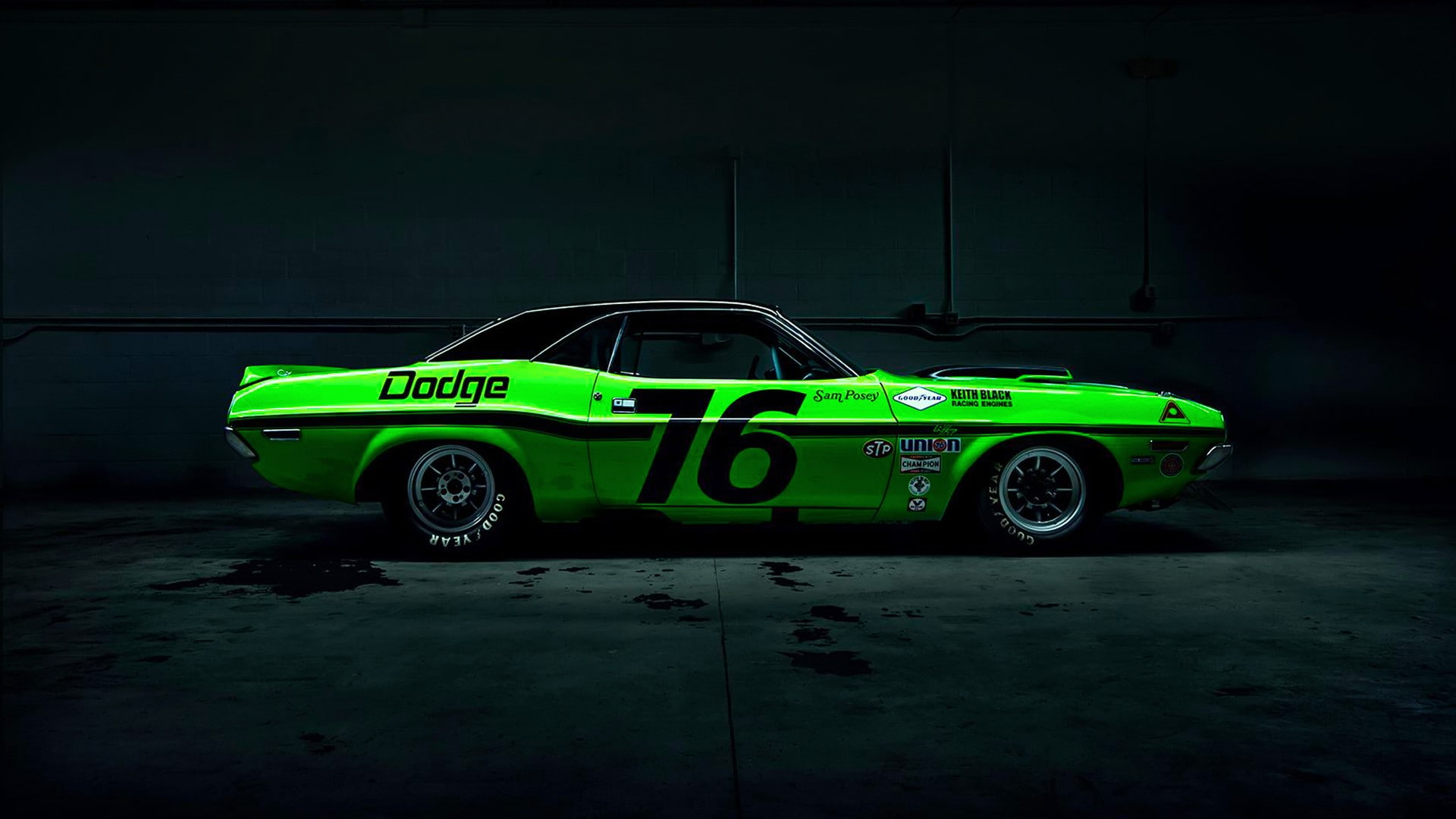 green, red, LibertyWalk, Dodge, Dodge Challenger, 1080P, HD Wallpaper