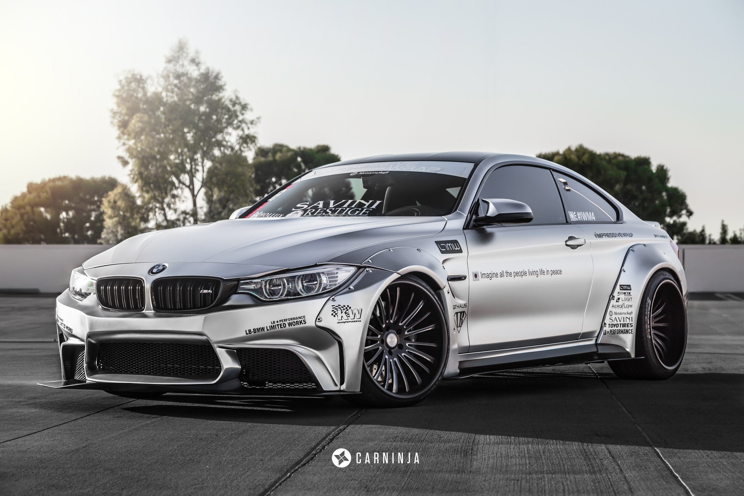 silver colored, tree, transportation, outdoors, sports car, travel, luxury, retro styled, wheel, no people, motor vehicle, car, m4 bmw m4 coupe lb performance lb works libertywalk low car, HD Wallpaper