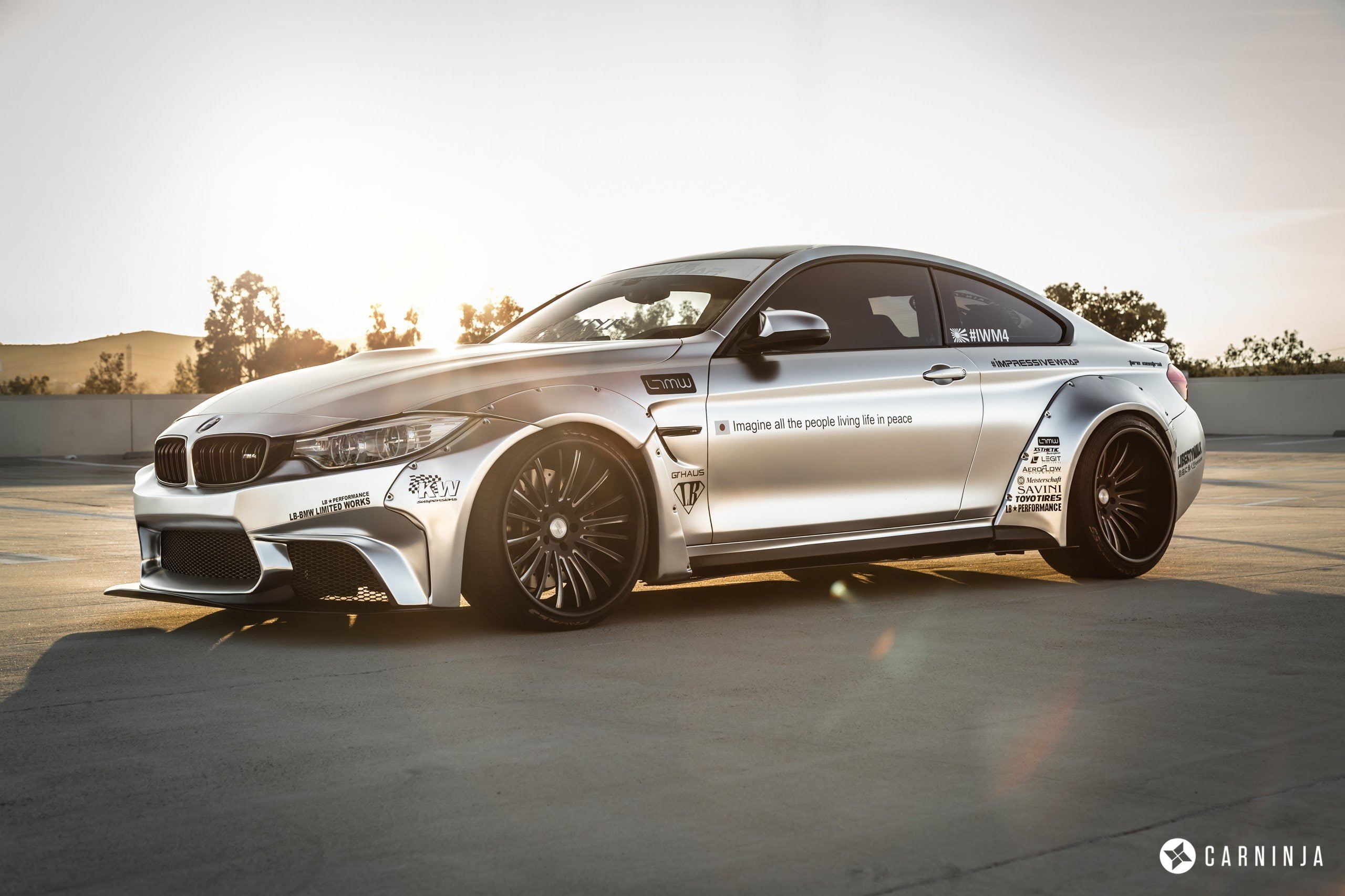 day, land vehicle, BMW M4 Coupe, wealth, LB Performance, retro styled, nature, chrome, LibertyWalk, motor vehicle, sunlight, vintage car, transportation, HD Wallpaper