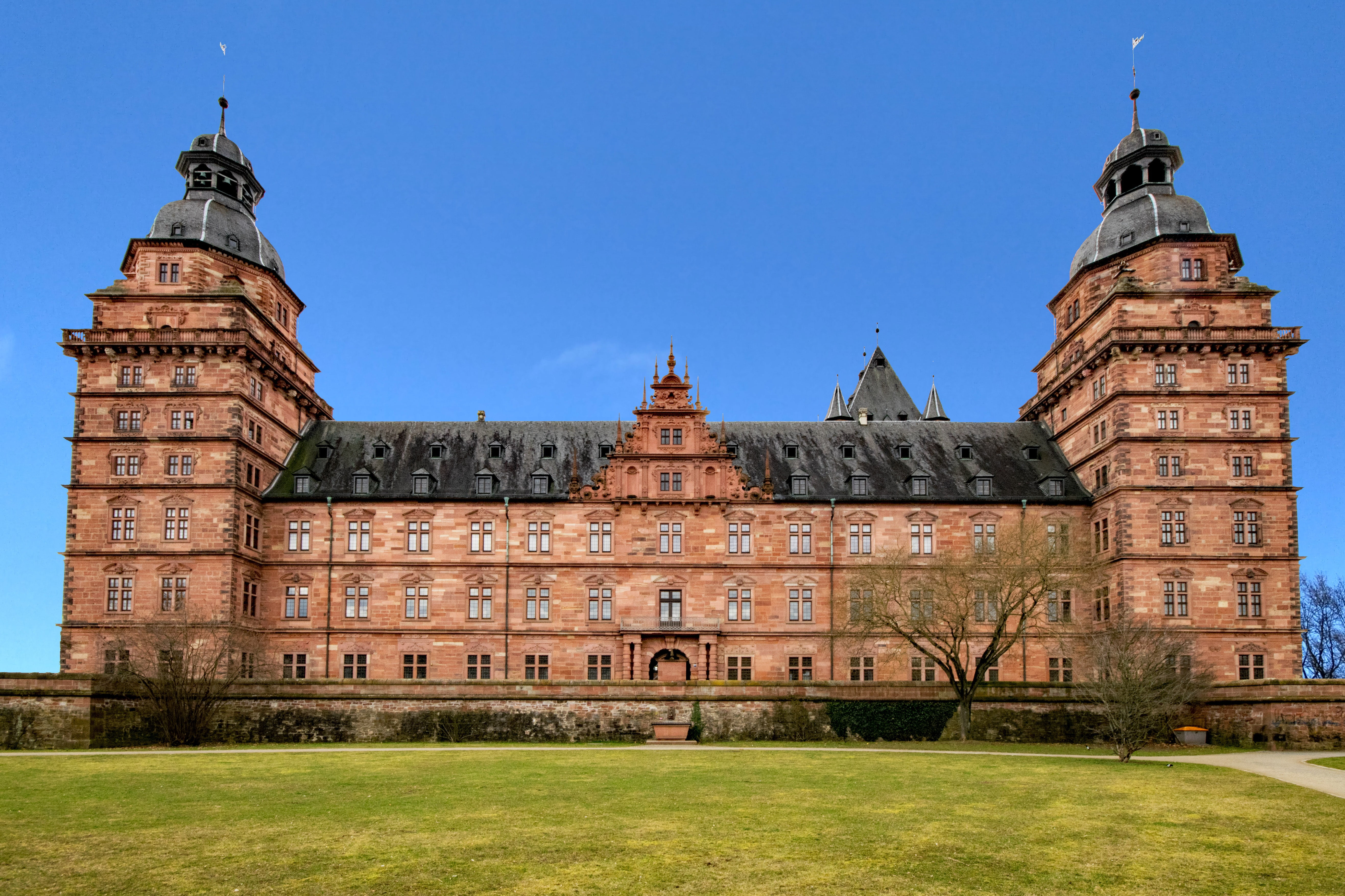 outdoors, bavaria, grass, politics, history, government, city, aschaffenburg, travel destinations, travel, old, castle, germany, lower franconia, architecture, HD Wallpaper