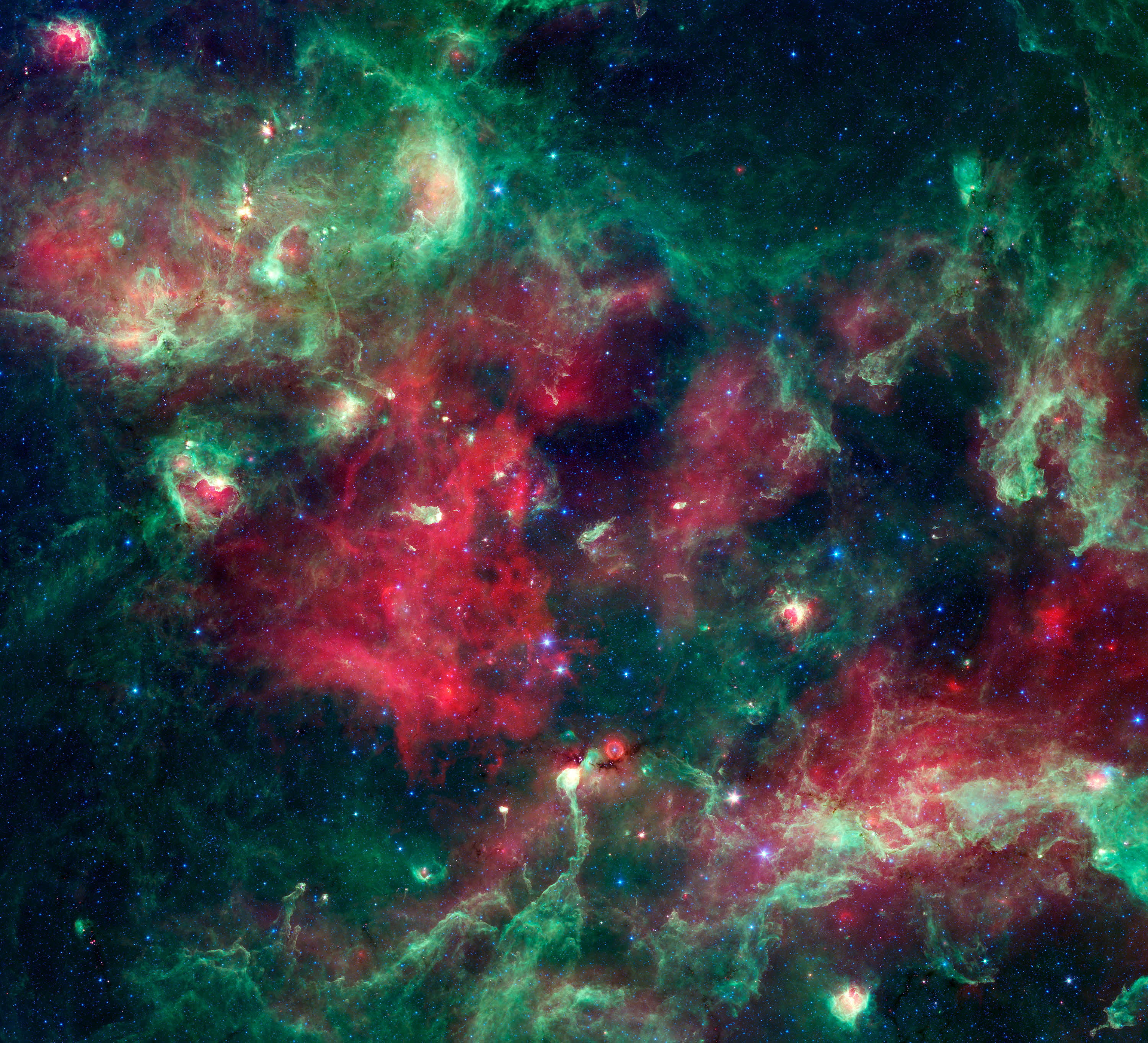 red, vibrant Color, 2K, mystery, outdoors, green, colors, futuristic, star - Space, luminosity, stars, constellation, nature, backdrop, The milky way, HD Wallpaper