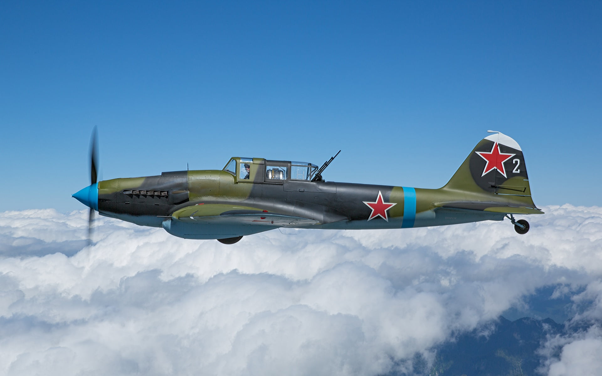 The Second World War, THE RED ARMY AIR FORCE, Il-2M3, Il-2, 1080P, The plane, Attack, HD Wallpaper