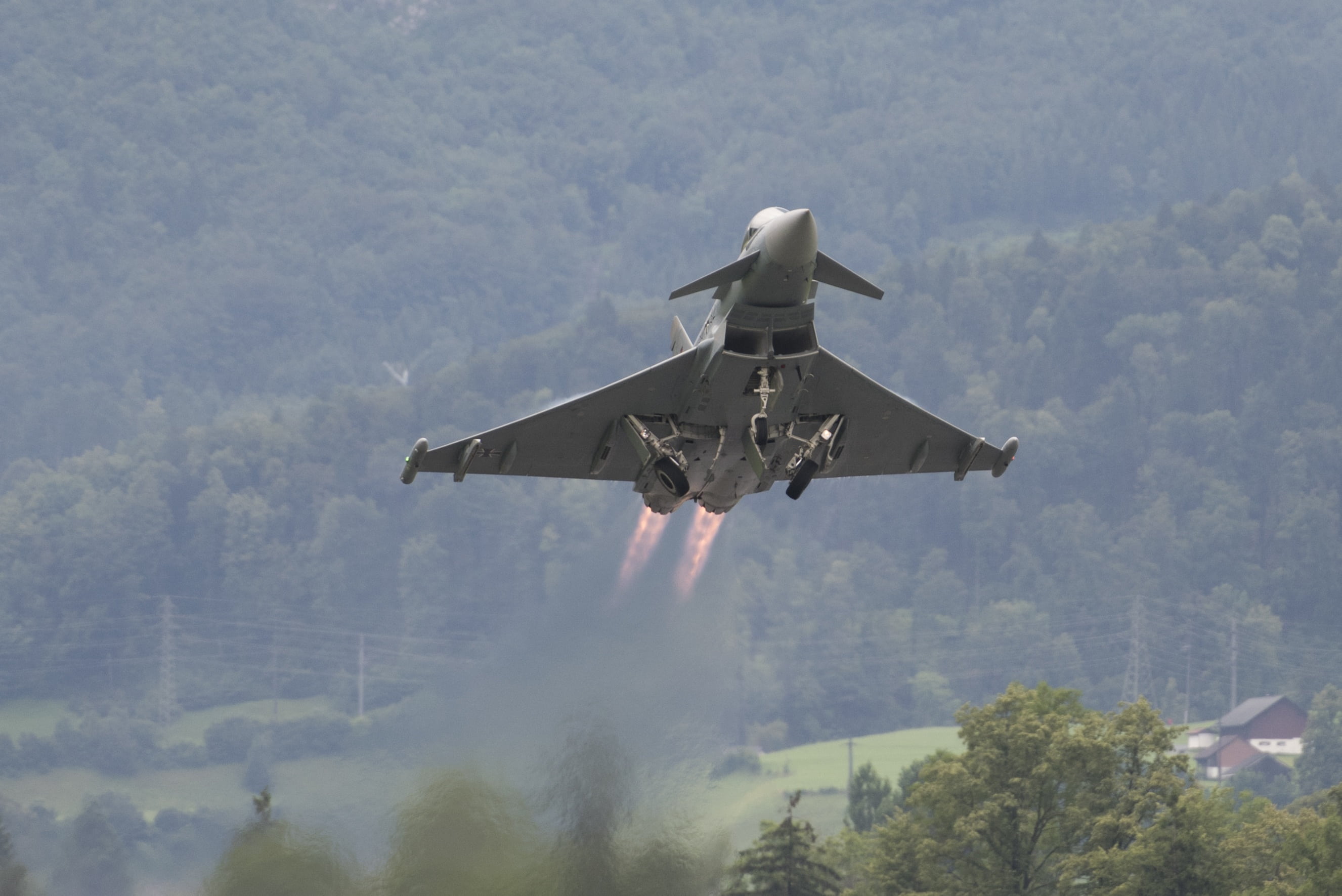 flugshow, no people, military, sky, transportation, fighter Plane, nature, plane, air, government, plant, on the move, eurofighter, air Force, stealth, HD Wallpaper