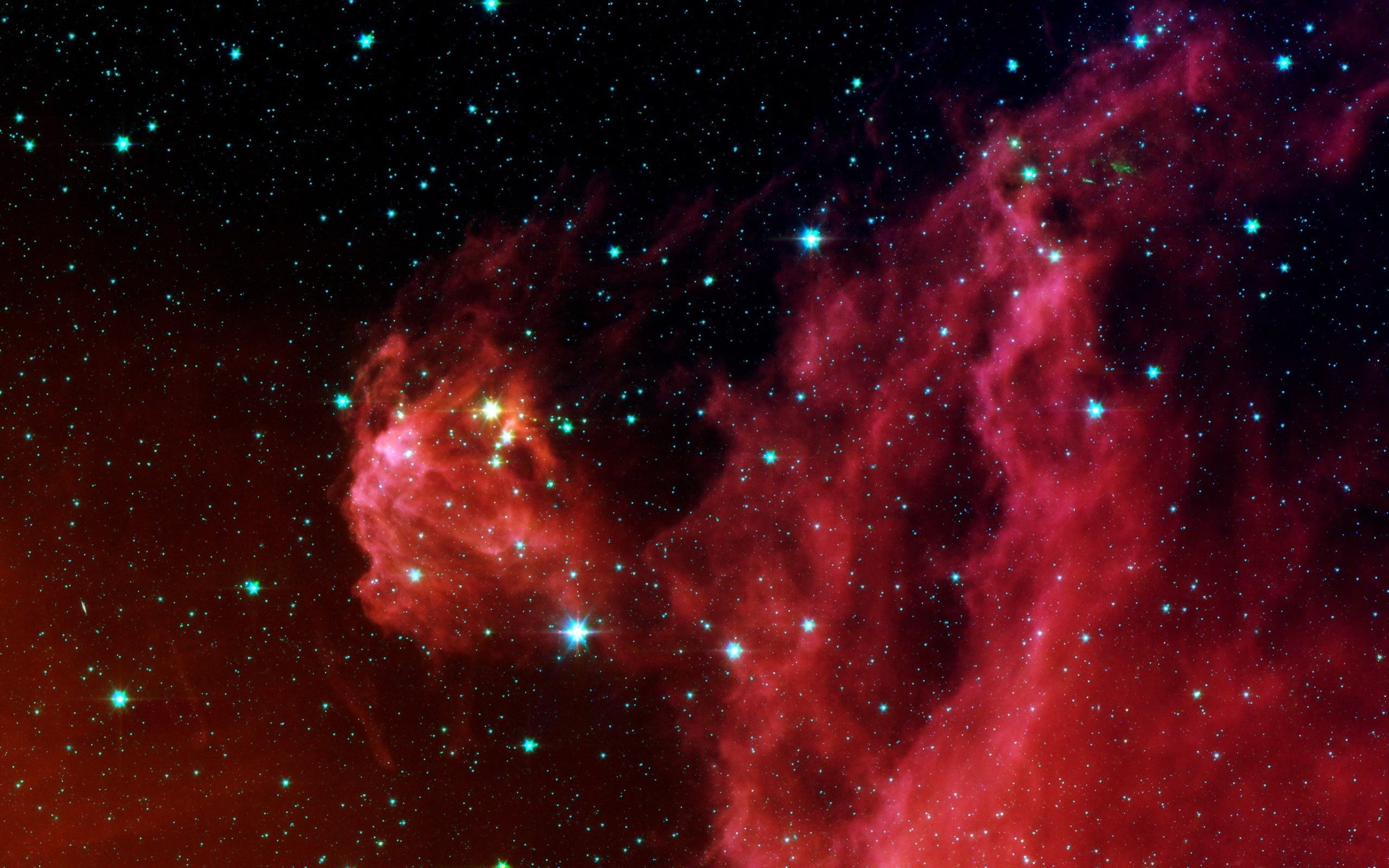 nebula, pink color, sky, astronomy, outdoors, star - space, satellite view, galaxy, no people, nature, red, wispy, space exploration, space, constellation, HD Wallpaper