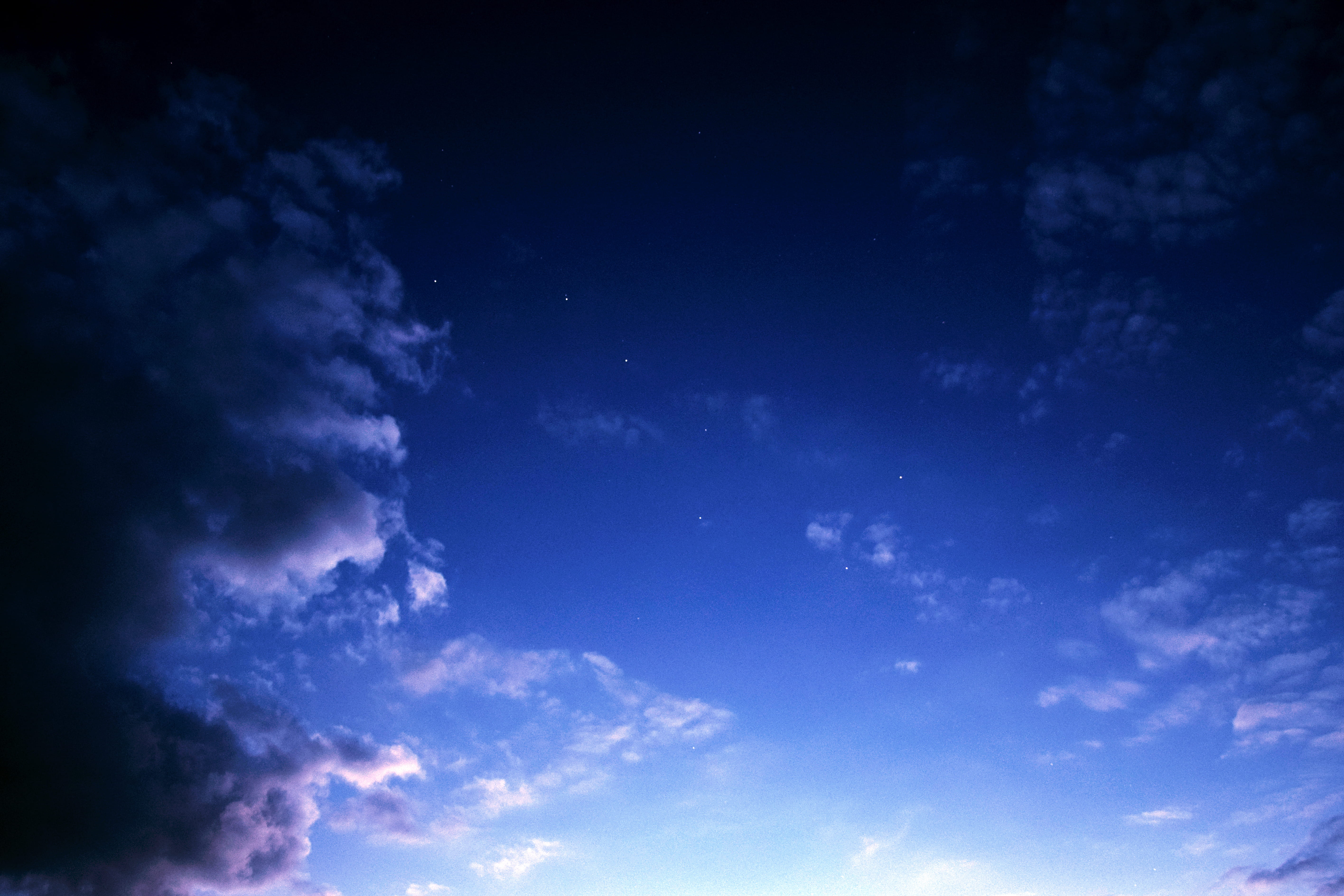 scenics - nature, dark, sky, cloud - sky, space, 5K, backgrounds, tranquility, night, outdoors, cloudscape, tranquil scene, meteorology, clouds, wispy, HD Wallpaper