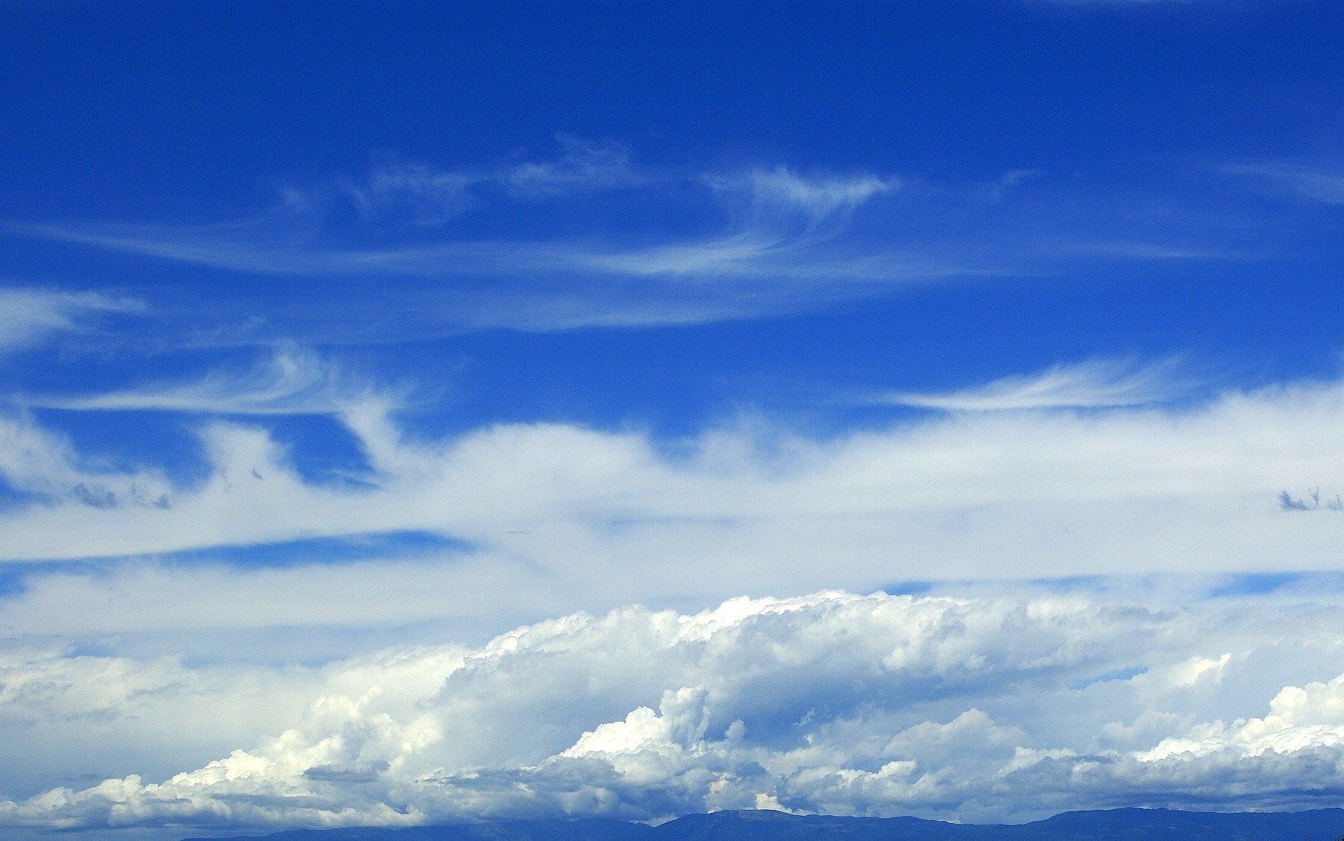cloudscape, scenics - nature, blue, day, low angle view, nature, meteorology, wispy, sky  pack 1080p hd, wind, tranquility, backgrounds, 1080P, outdoors, HD Wallpaper