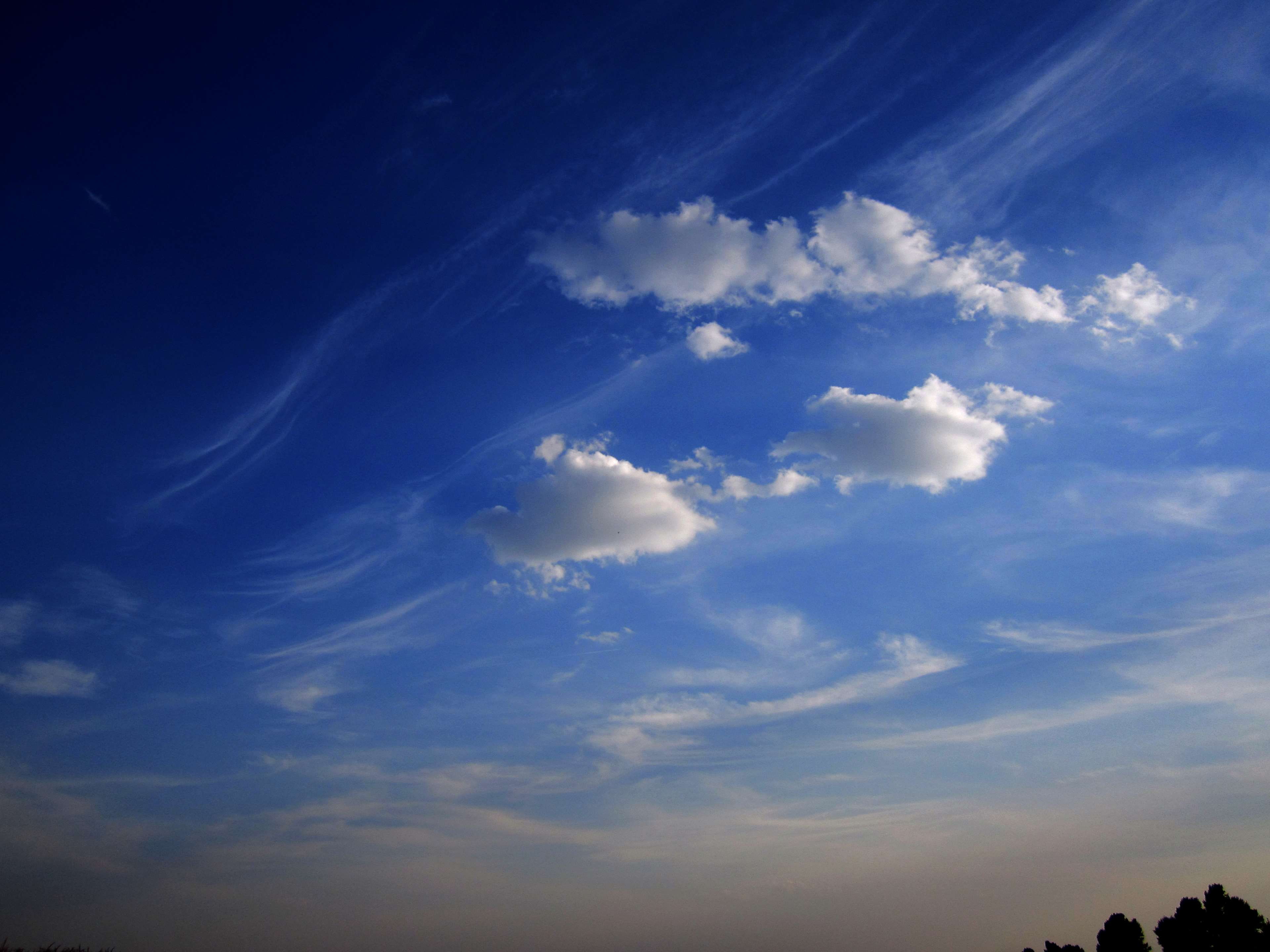 backgrounds, outdoors, dramatic sky, sky, environment, beauty in nature, no people, tranquil scene, low angle view, 4K, tranquility, wind, meteorology, HD Wallpaper