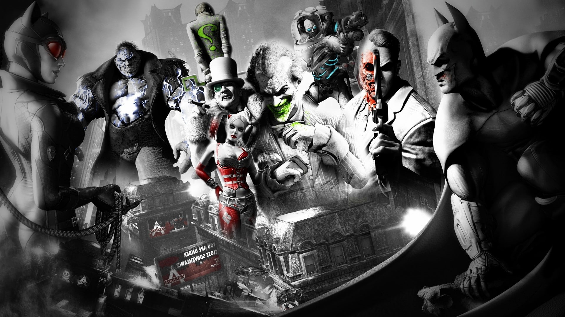human representation, no people, creativity, Mr. ze, indoors, Joker, male likeness, festival, representation, catwoman, Batman, The Riddler, 1080P, transportation, HD Wallpaper