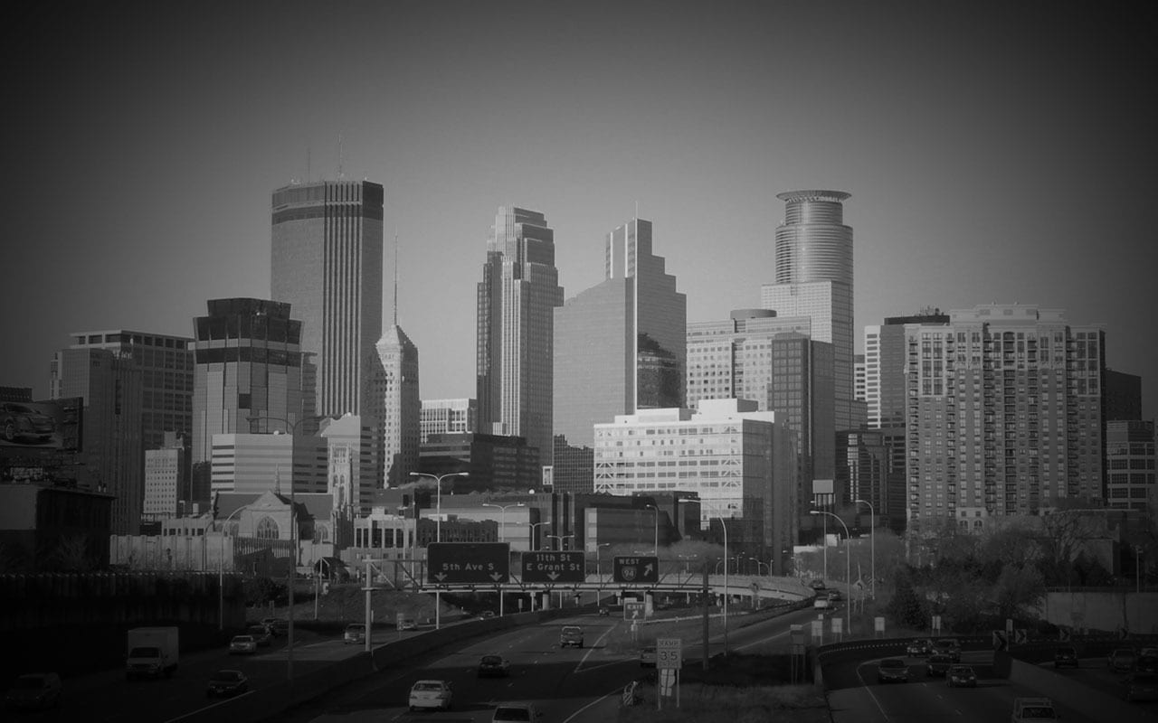 sky, cityscape, built structure, high, financial district, transportation, rise, outdoors, photo, minneapolis, buildings, grayscale, skyscraper, modern, HD Wallpaper