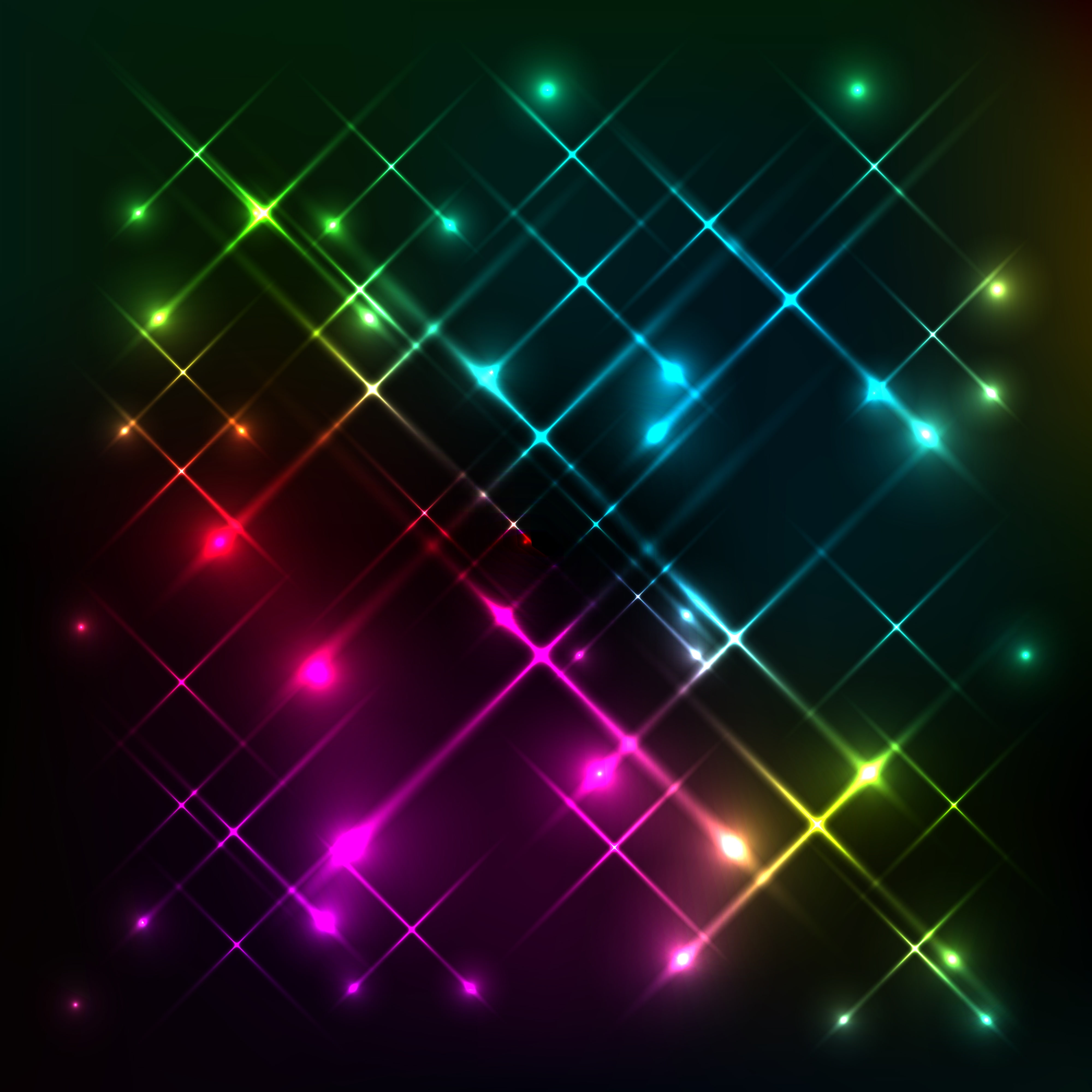 shape, bright, motion, lighting equipment, multicolored, lights, abstract backgrounds, illuminated, light - natural phenomenon, glowing, technology, Phone HD Wallpaper