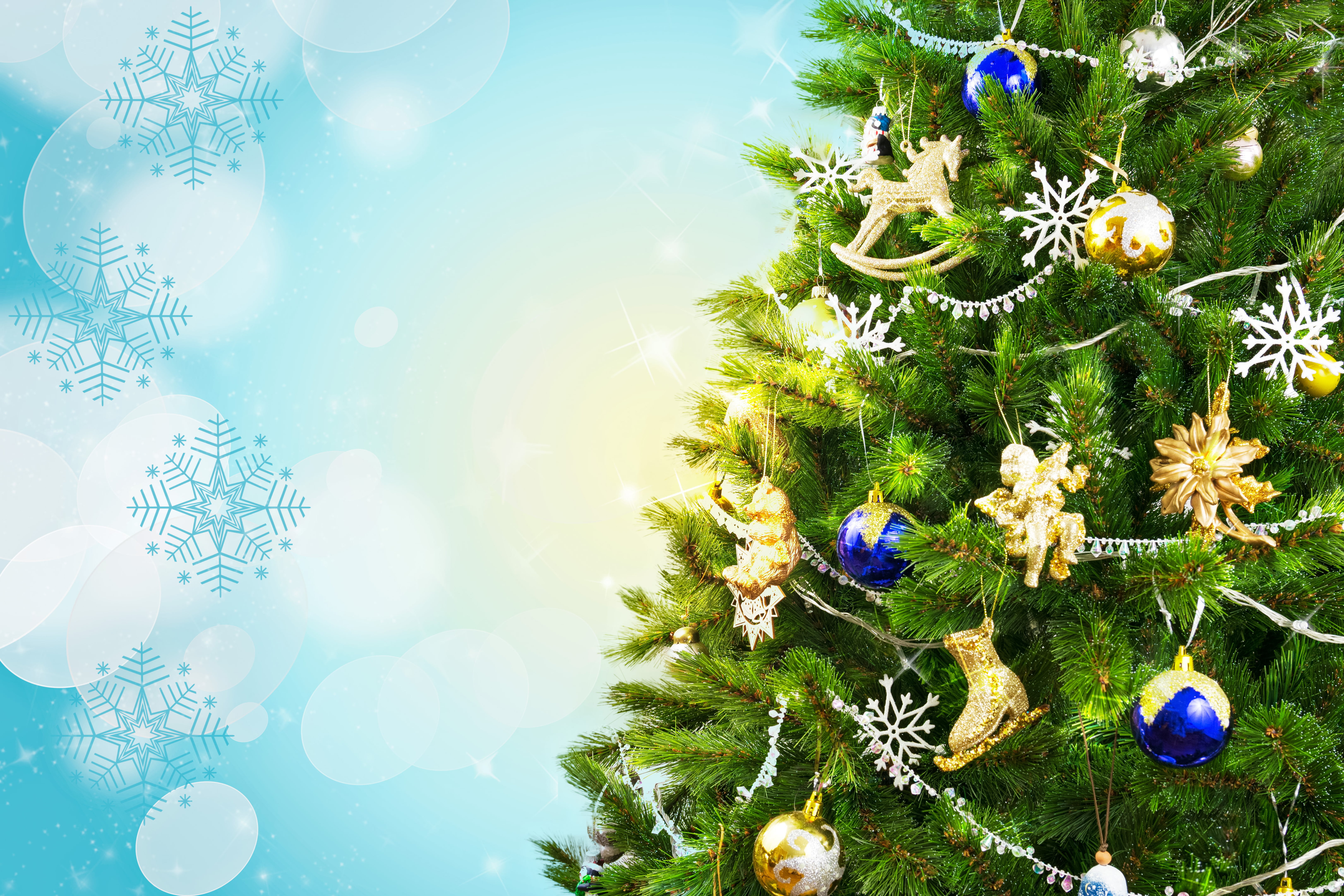 fir Tree, tree, december, bright, holiday, holiday - event, toys, nature, Christmas, backgrounds, decor, christmas Tree, copy Space, humor, new Years Eve, HD Wallpaper