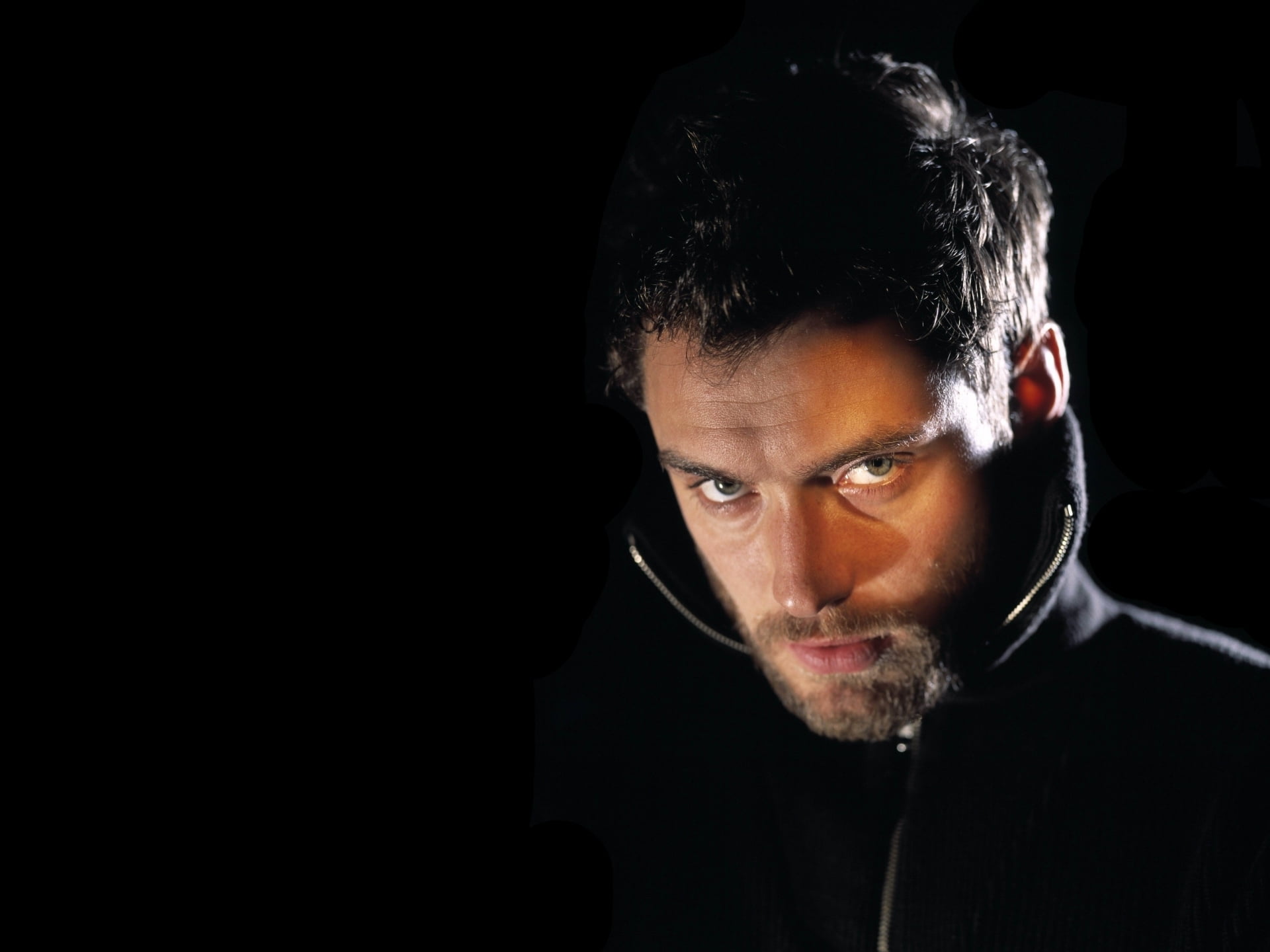 looking, business, one Man Only, facial hair, young Adult, dark, hairstyle, studio Shot, 1080P, male Beauty, looking at camera, black, men, eyes, businessman, HD Wallpaper