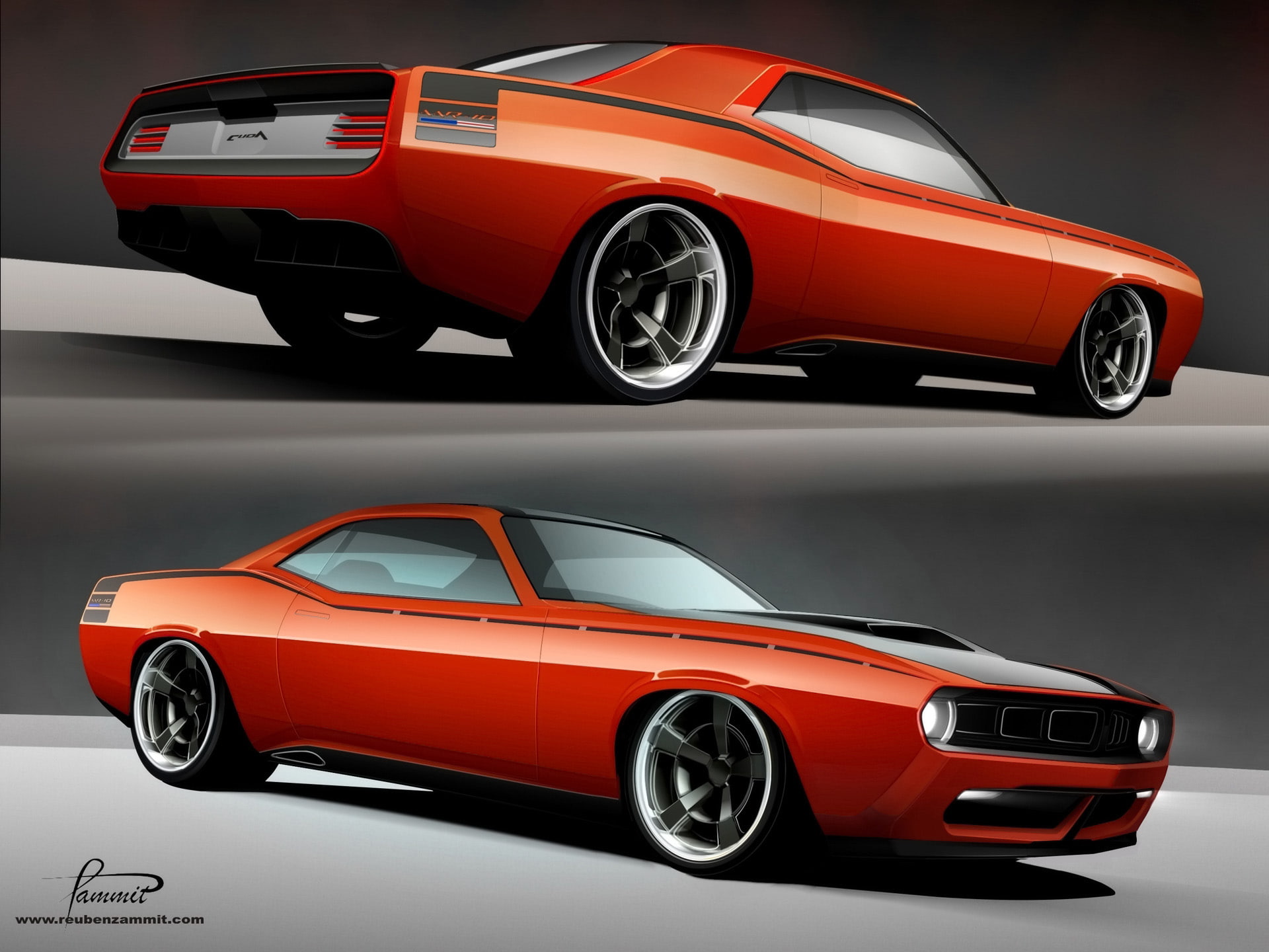 supercar, 2010, plymouth, rod, racer x, 1080P, tuning, cuda, aar 10, muscle, hot, rods, supercars, custom, HD Wallpaper