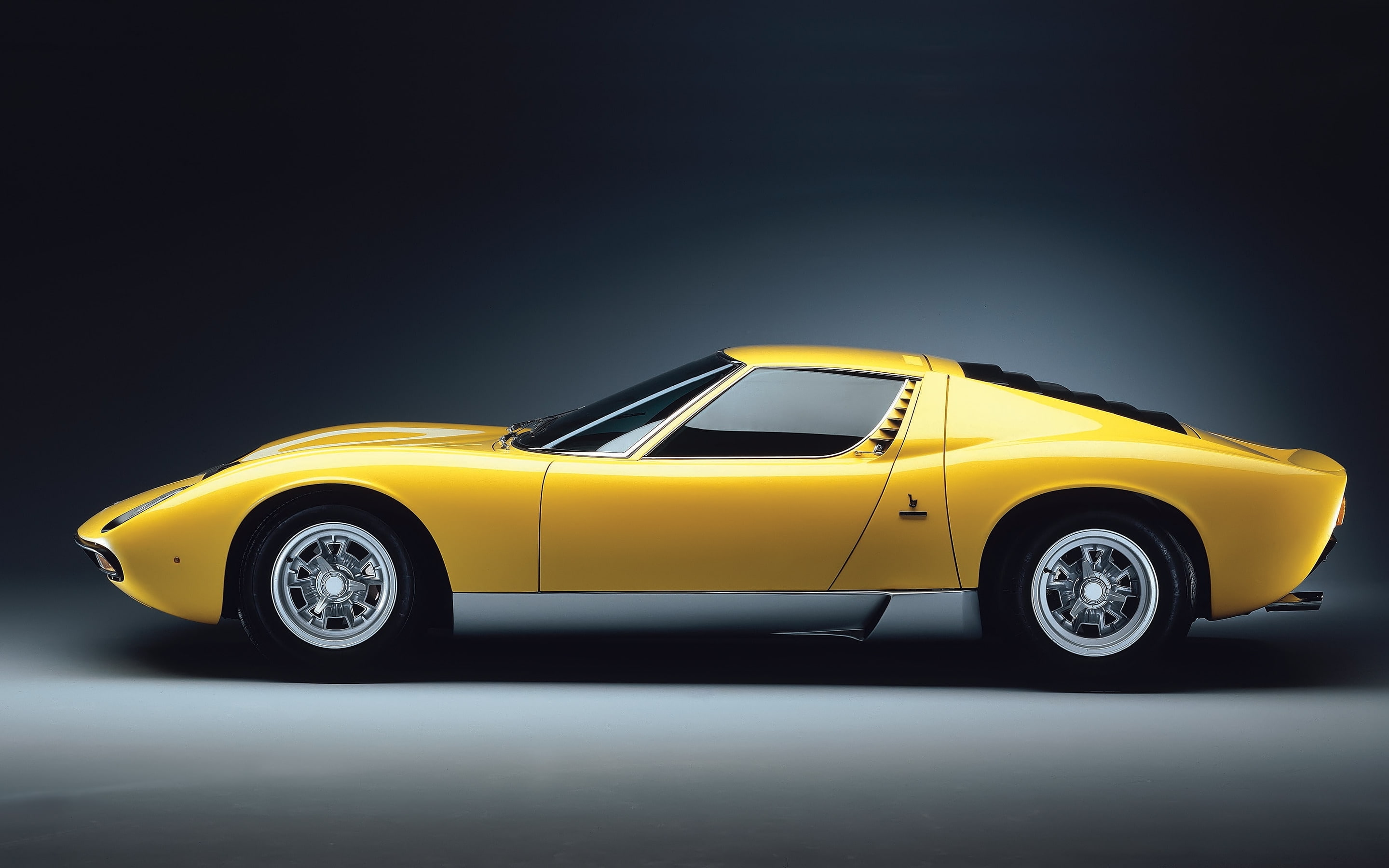 lamborghini, miura, coupe, Lamborghini Miura, 2K, yellow, HD Wallpaper