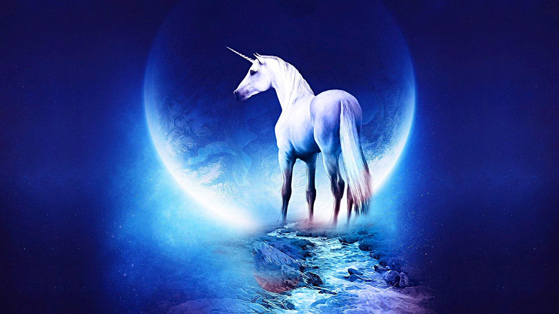 space, unicorn, dream, 1080P, tail, brook, planet, creek, HD Wallpaper