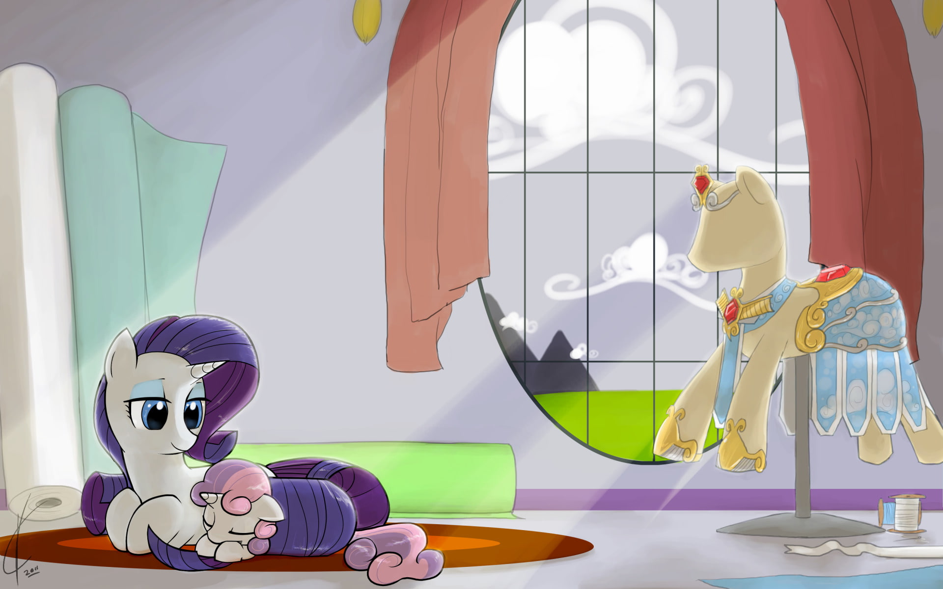 My Little Pony: Friendship is Magic, TV Show, 1080P, Sweetie Belle, Rarity (My Little Pony), HD Wallpaper