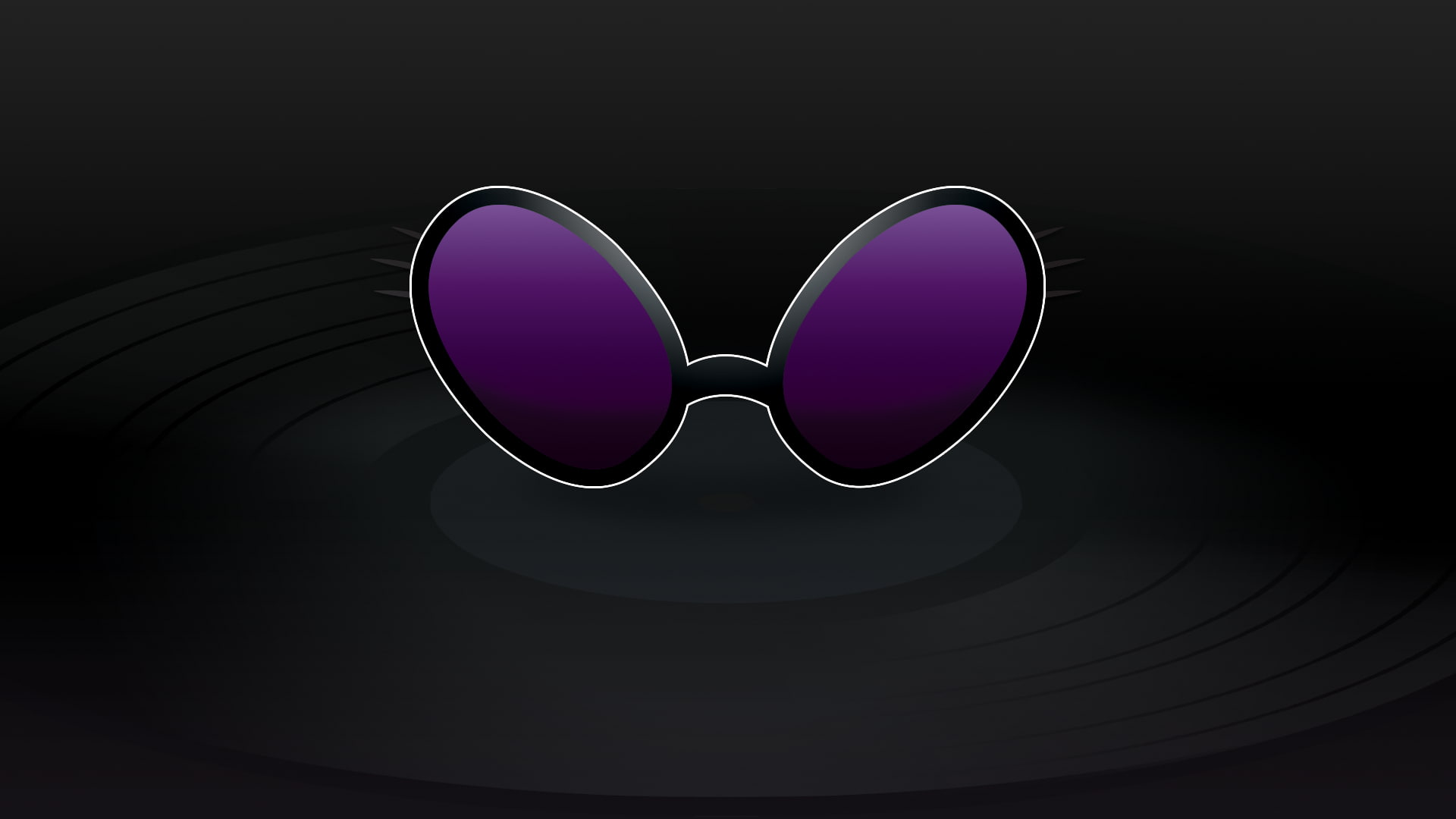 still life, copy space, fashion, Vinyl Scratch, glasses, black background, studio shot, illuminated, indoors, black color, sunglasses, glass - material, HD Wallpaper