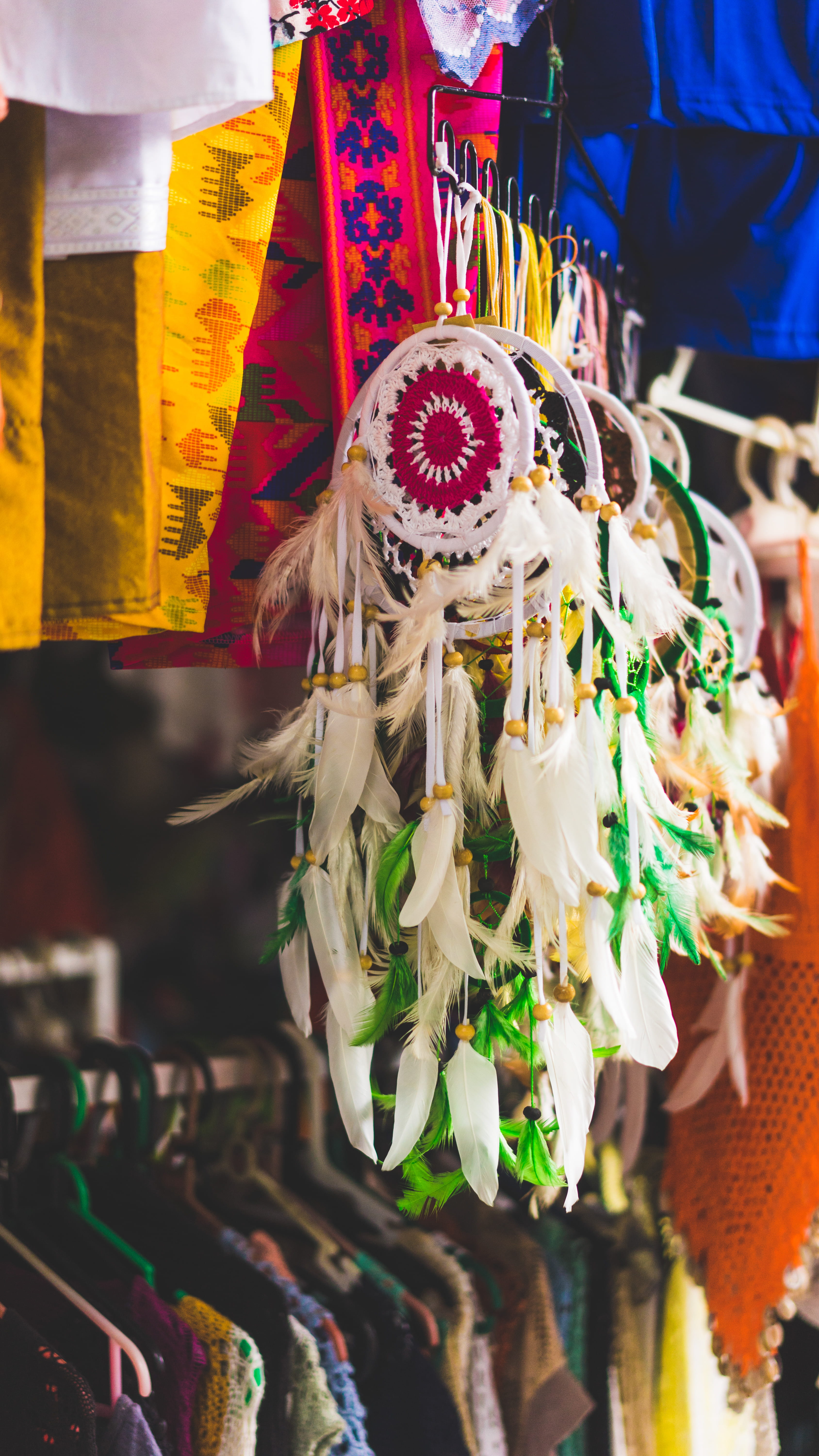 variation, multi colored, shop, small business, artistic, incidental people, large group of objects, for sale, 5K, choice, hanged, traditional, black, Phone HD Wallpaper