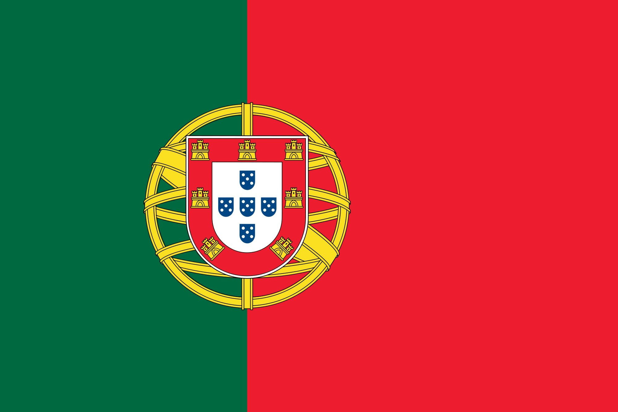 1080P, portugal svg, 2000px flag, HD Wallpaper