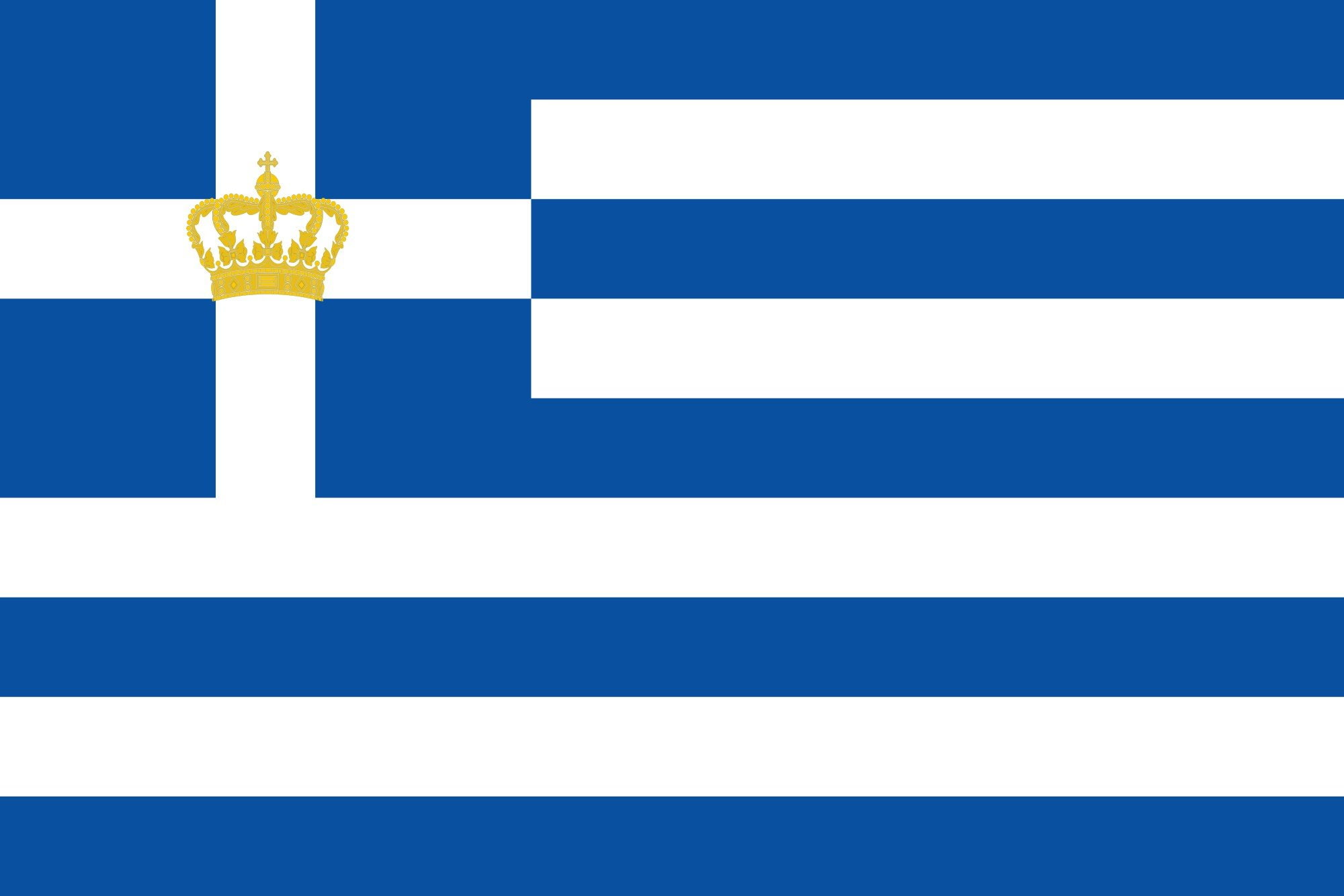 kingdom, ensign, 2000px naval, greece svg, 1080P, HD Wallpaper