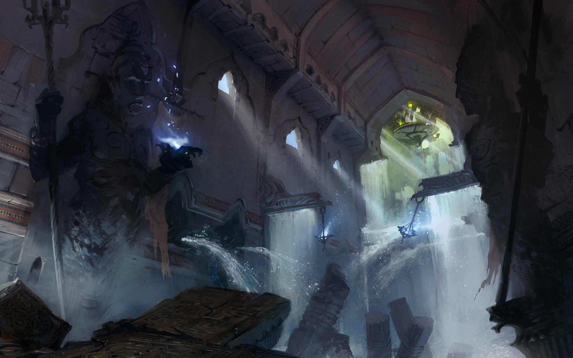 landscape, Prince of Persia (2008), Prince of Persia, temple, 1080P, desert, fantasy art, HD Wallpaper