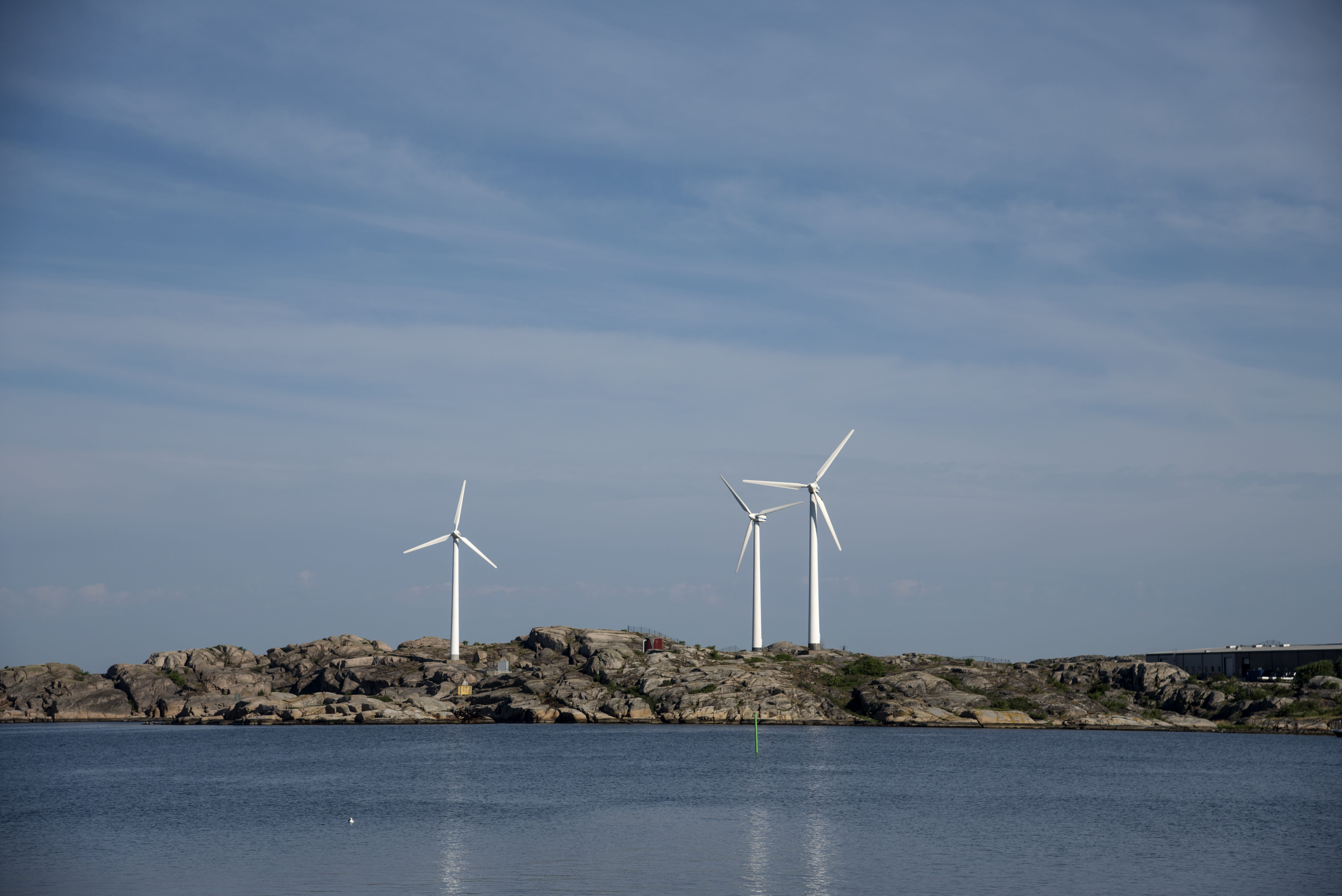 technology, himmel, wind power, no people, outdoors, cliffs, waterfront, scenics - nature, bohuslän, renewable energy, natural sea, granite, archipelago, HD Wallpaper