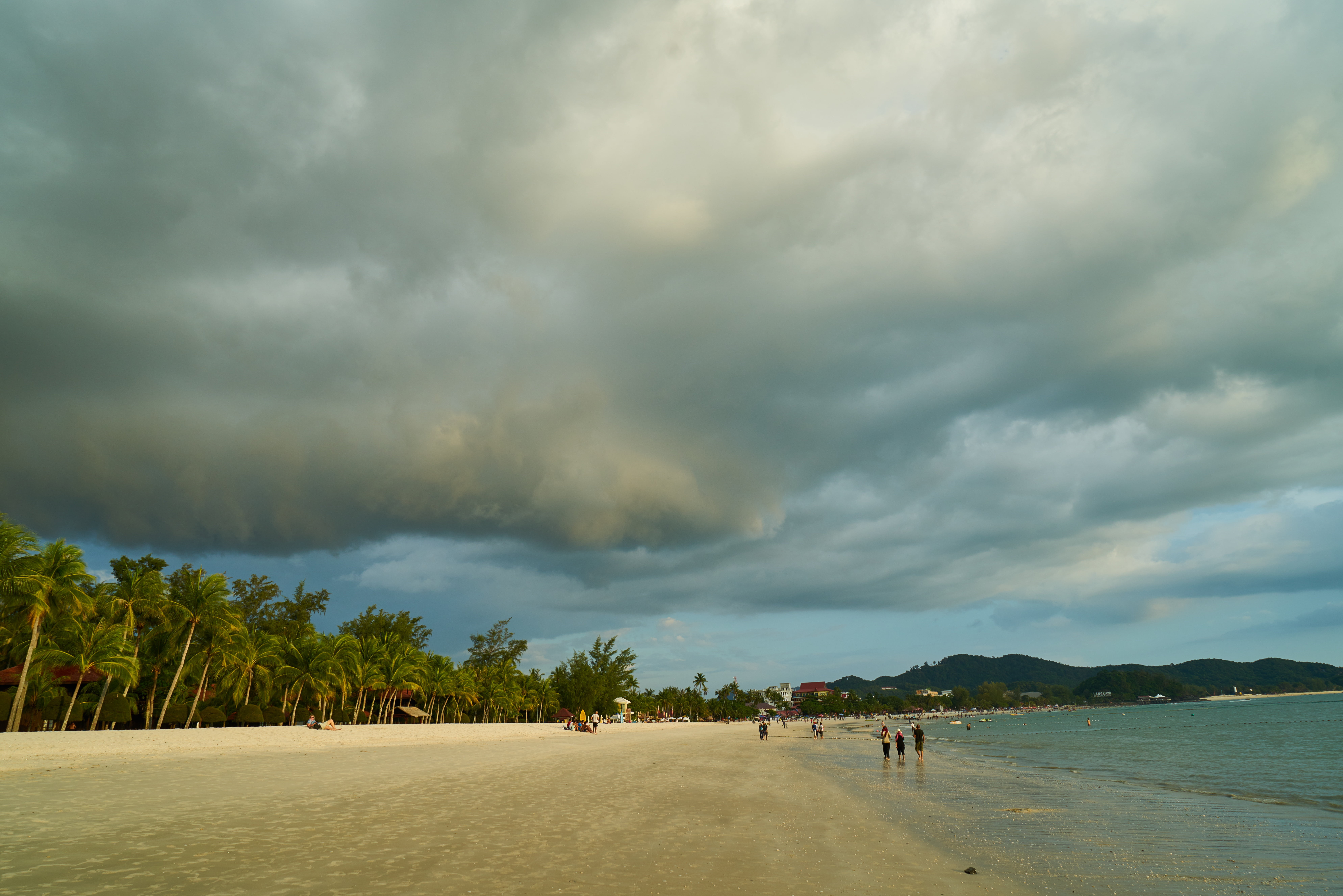 photography, day, clouds, cloud, environmental, coastline, non-urban scene, yellow, scenics - nature, malaysia, reflection, sand, landscape, storm, beach, HD Wallpaper