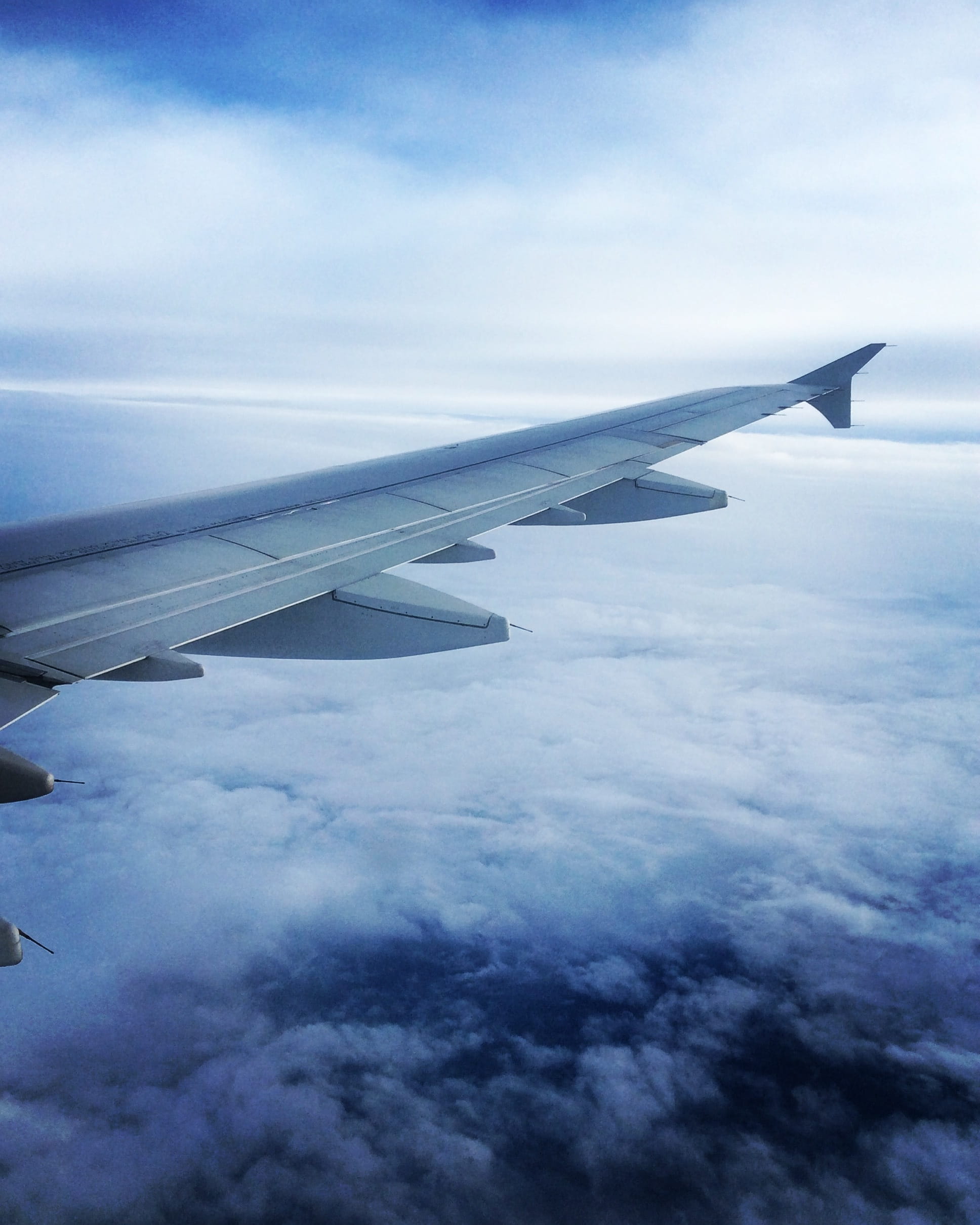 above, no people, sky, aviation, Aircraft, airplane, Wing, day, journey, aeronautics, fly, beauty in nature, travel, on the move, flight, cloud, mode of transportation, Phone HD Wallpaper