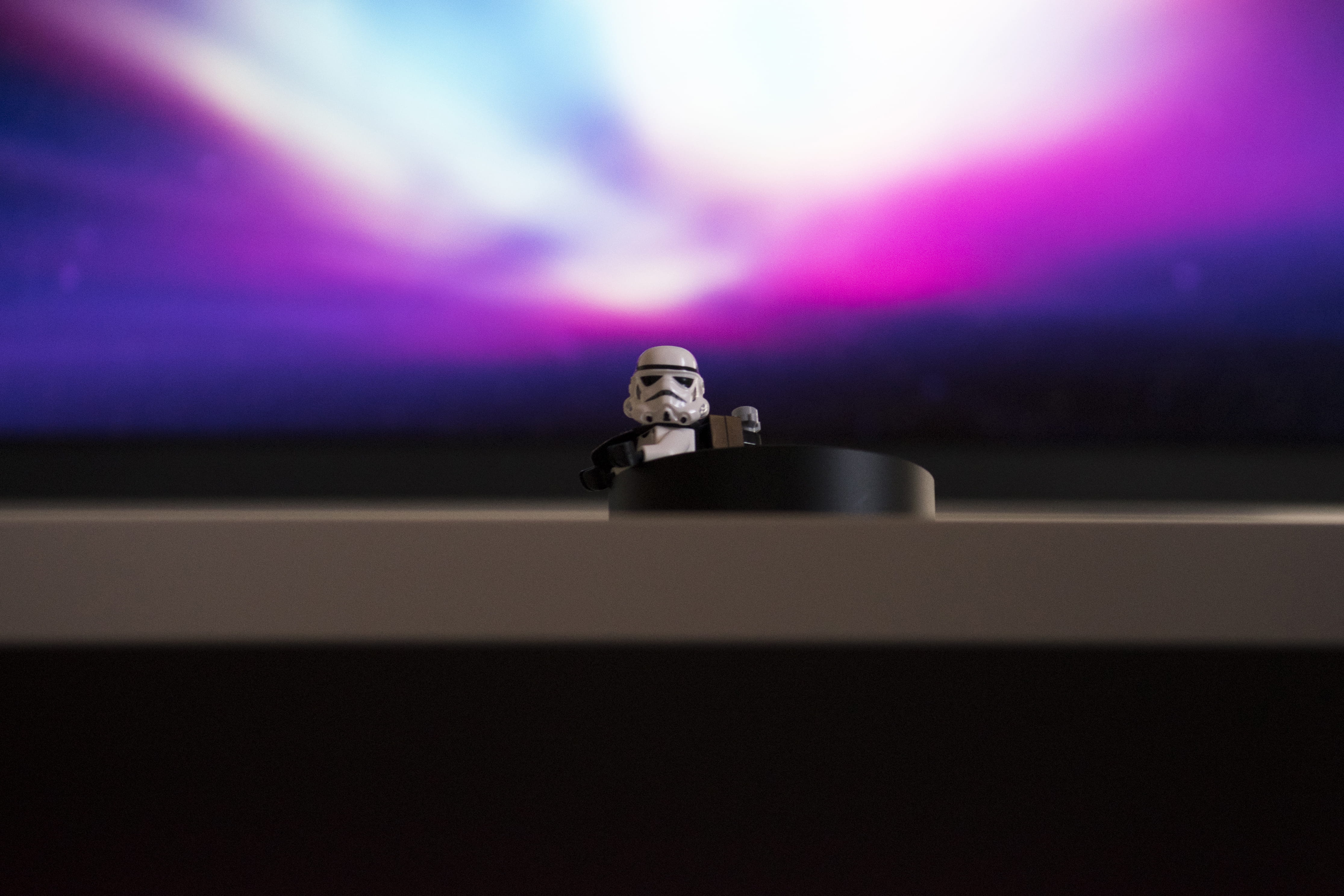 connection, adult, beautiful woman, young adult, wars, 4K, spotlight, music, communication, arts culture and entertainment, desk, one person, stormtrooper, HD Wallpaper
