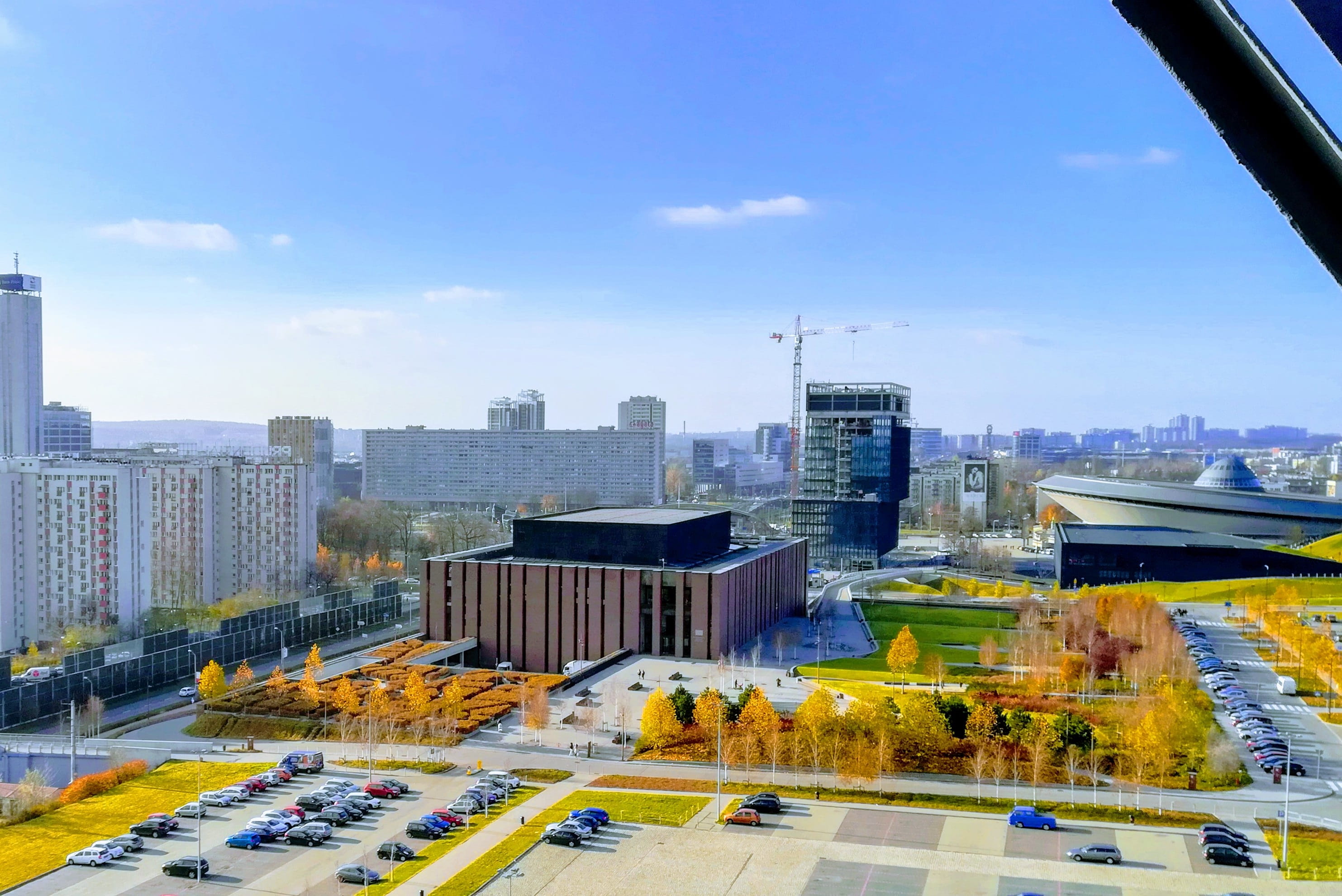 panoramic, sky, transportation, building, office building exterior, built structure, travel destinations, nature, outdoors, city, urban skyline, no people, HD Wallpaper