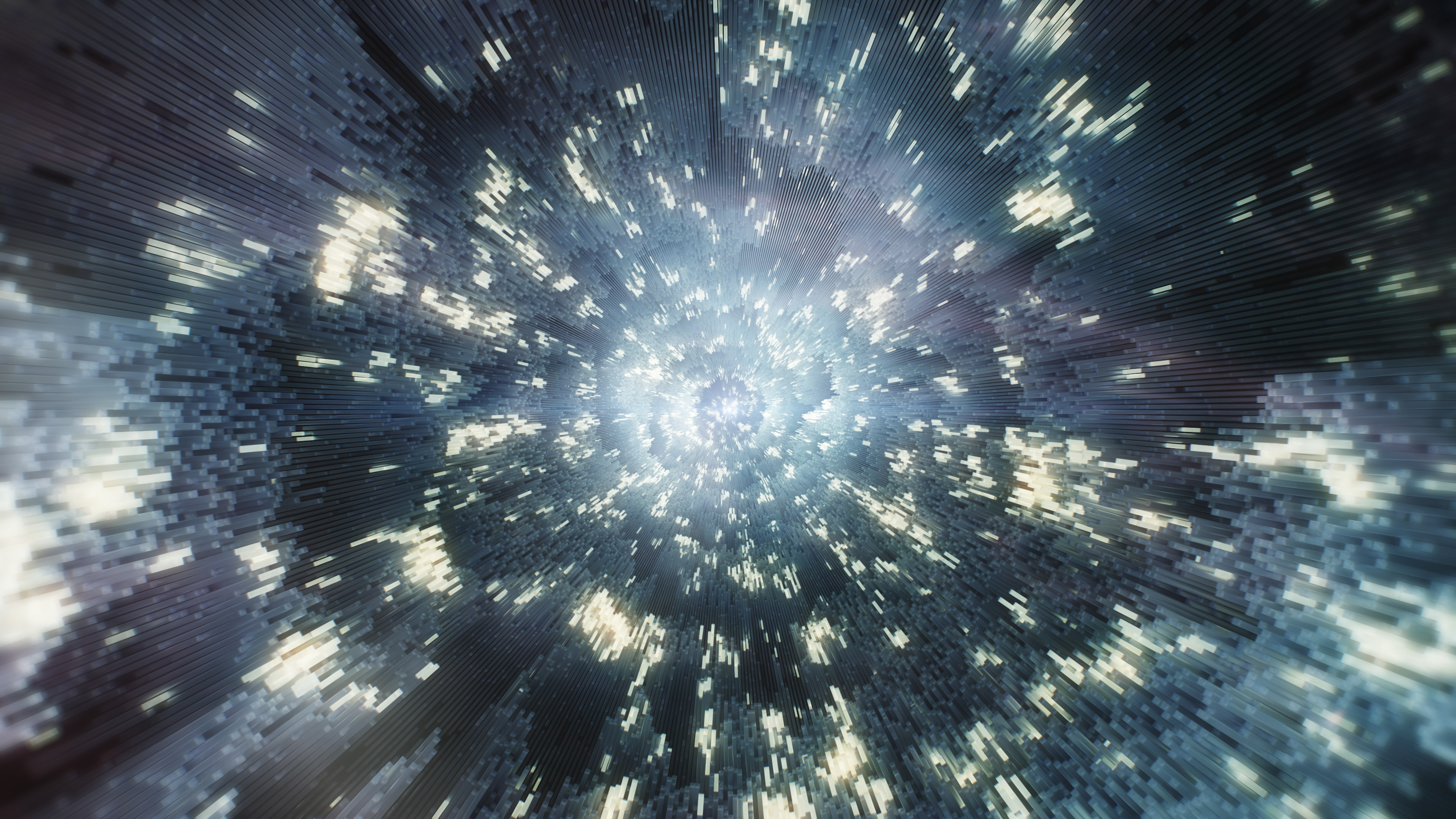 digital art, 4K, abstract, shapes, 3D, HD Wallpaper