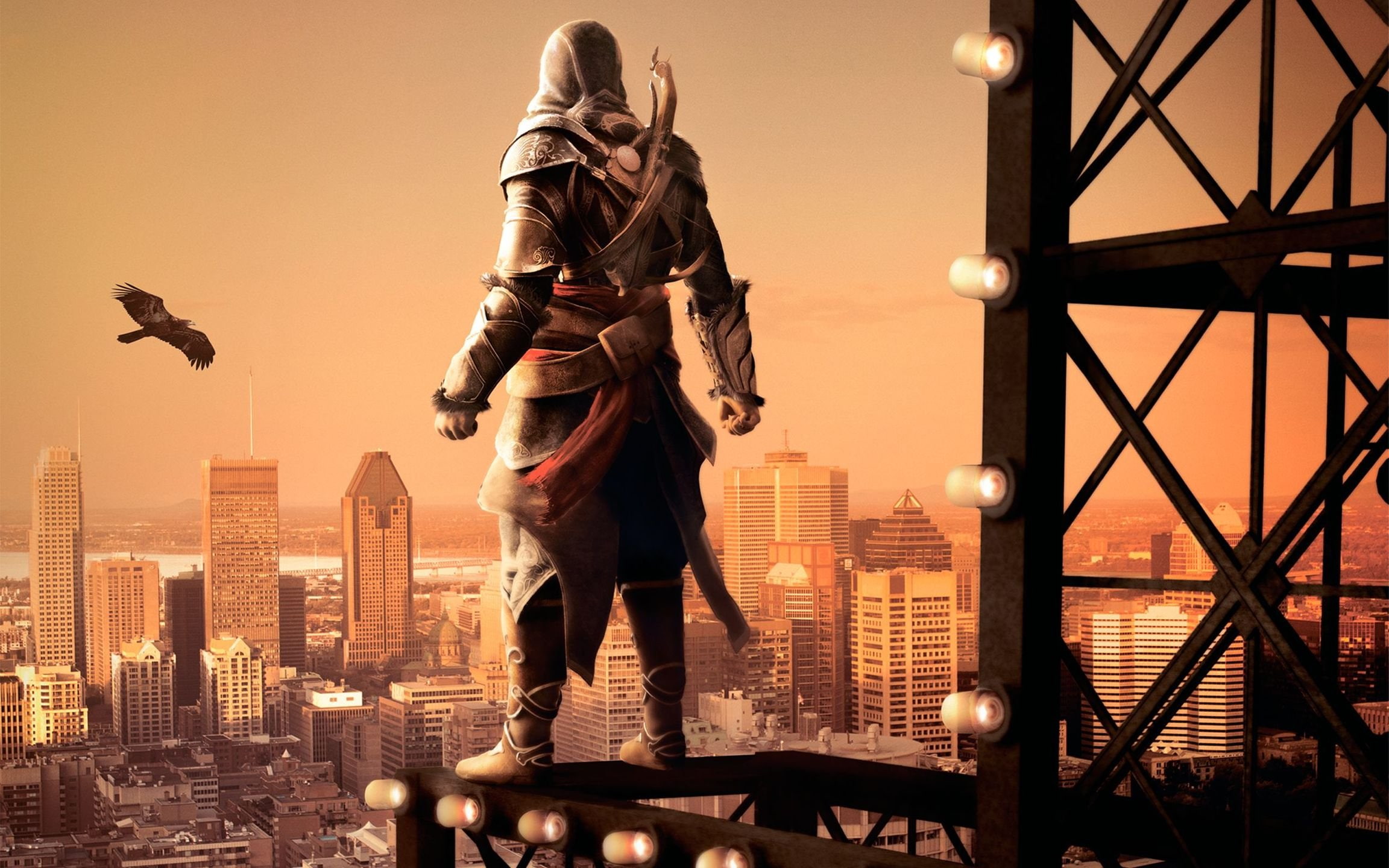 overlap, reality, assassins, creed, game, view, 1080P, HD Wallpaper