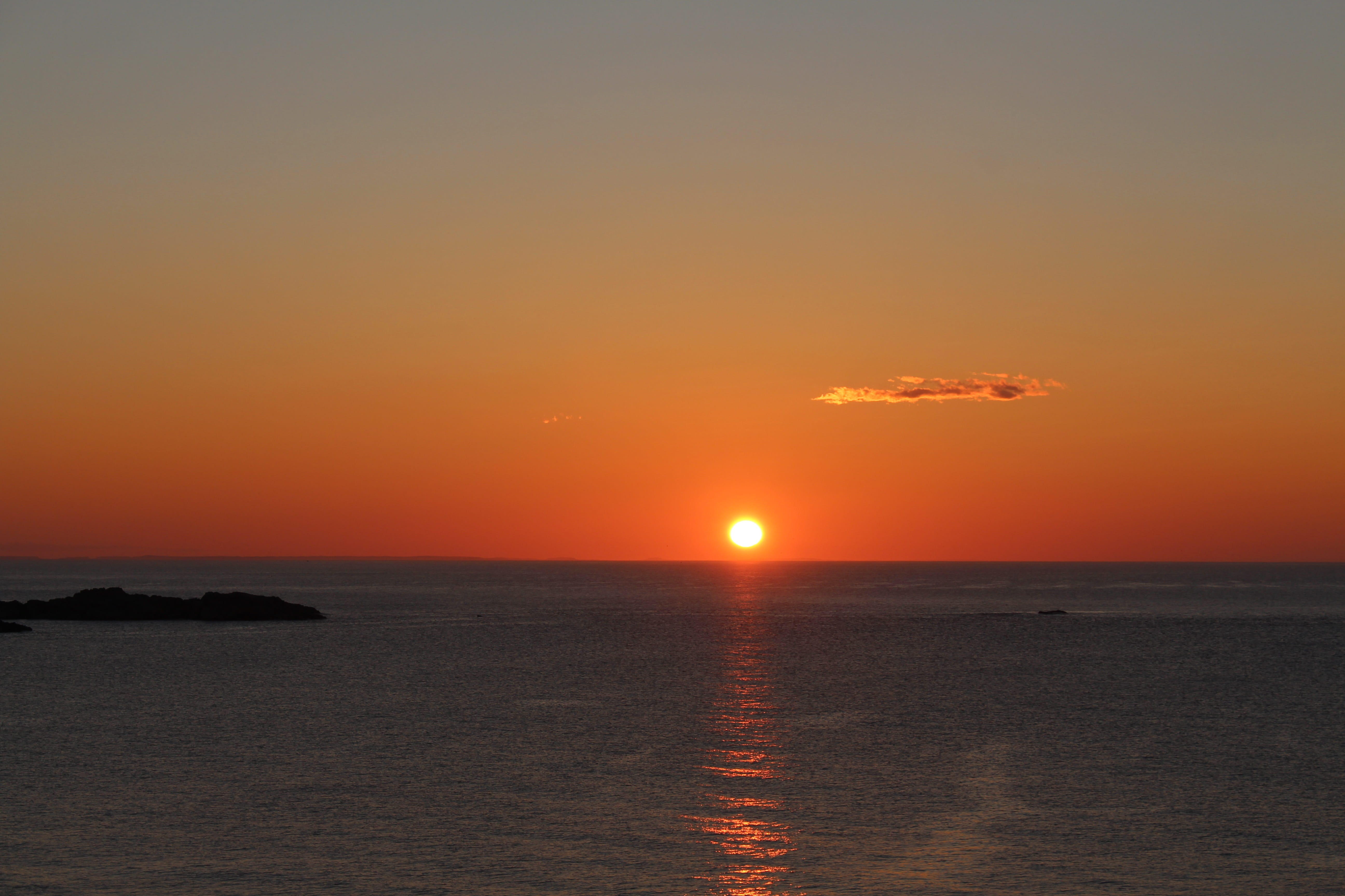 newfoundland, nature, lighting, water, sunset, sea, non-urban scene, ocean, bonavista, scenics - nature, idyllic, tranquility, tranquil scene, sky, horizon, HD Wallpaper